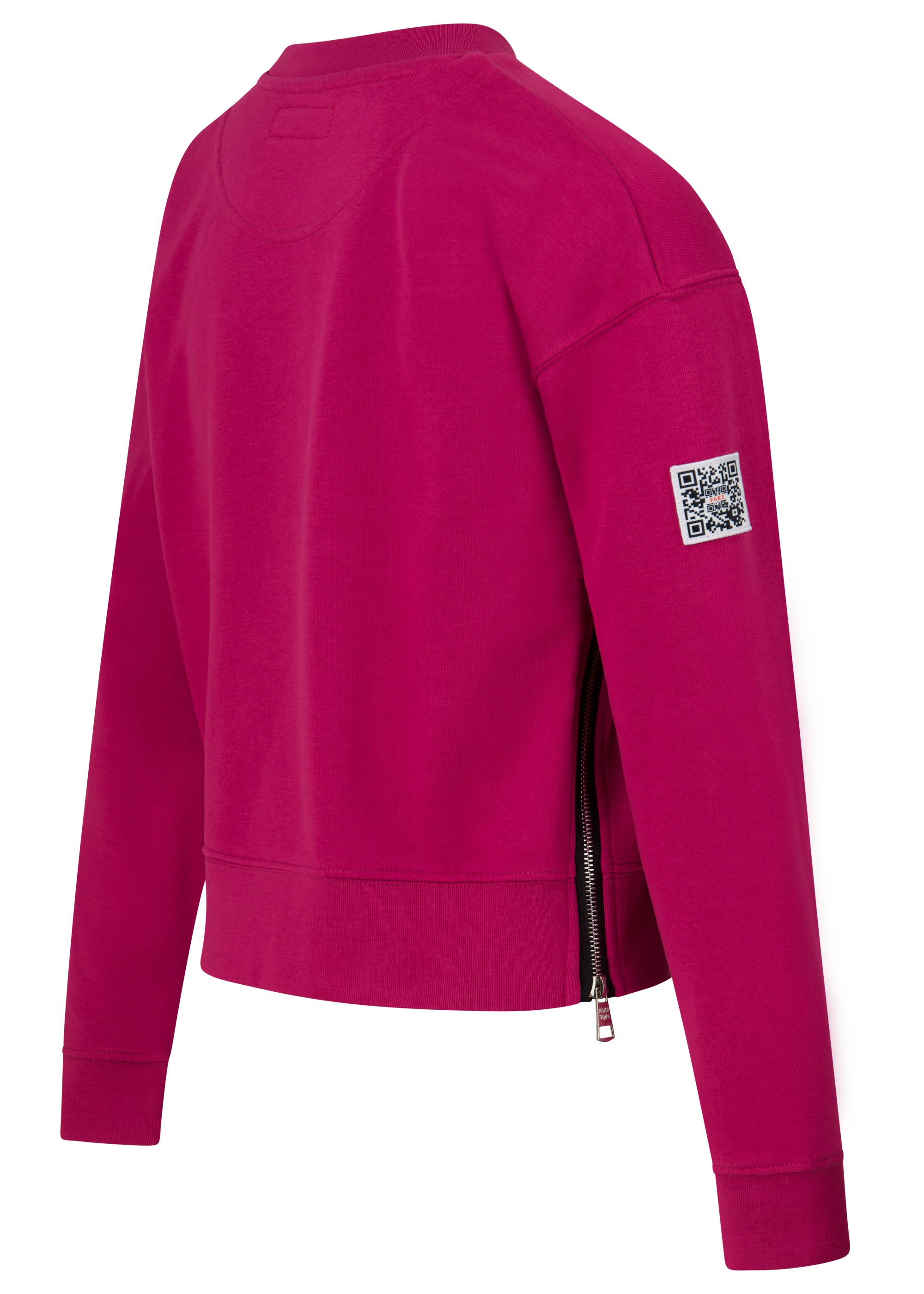 Cropped Zipper Statement | Pink-Lila