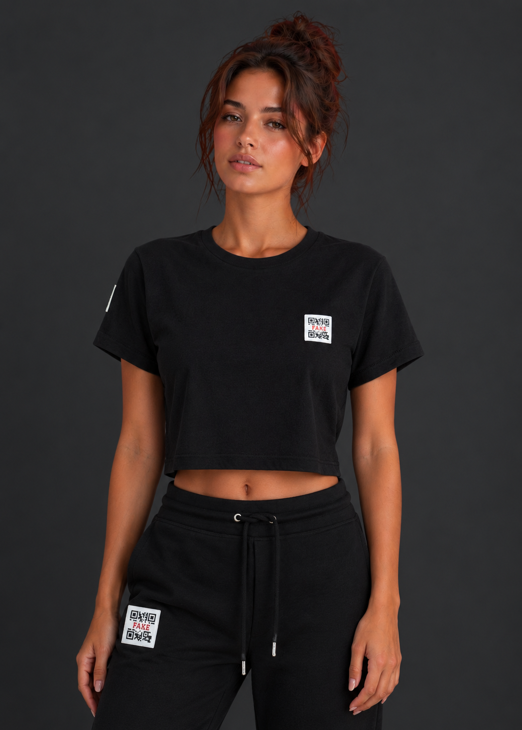 Cropped Shirt Statement | Black