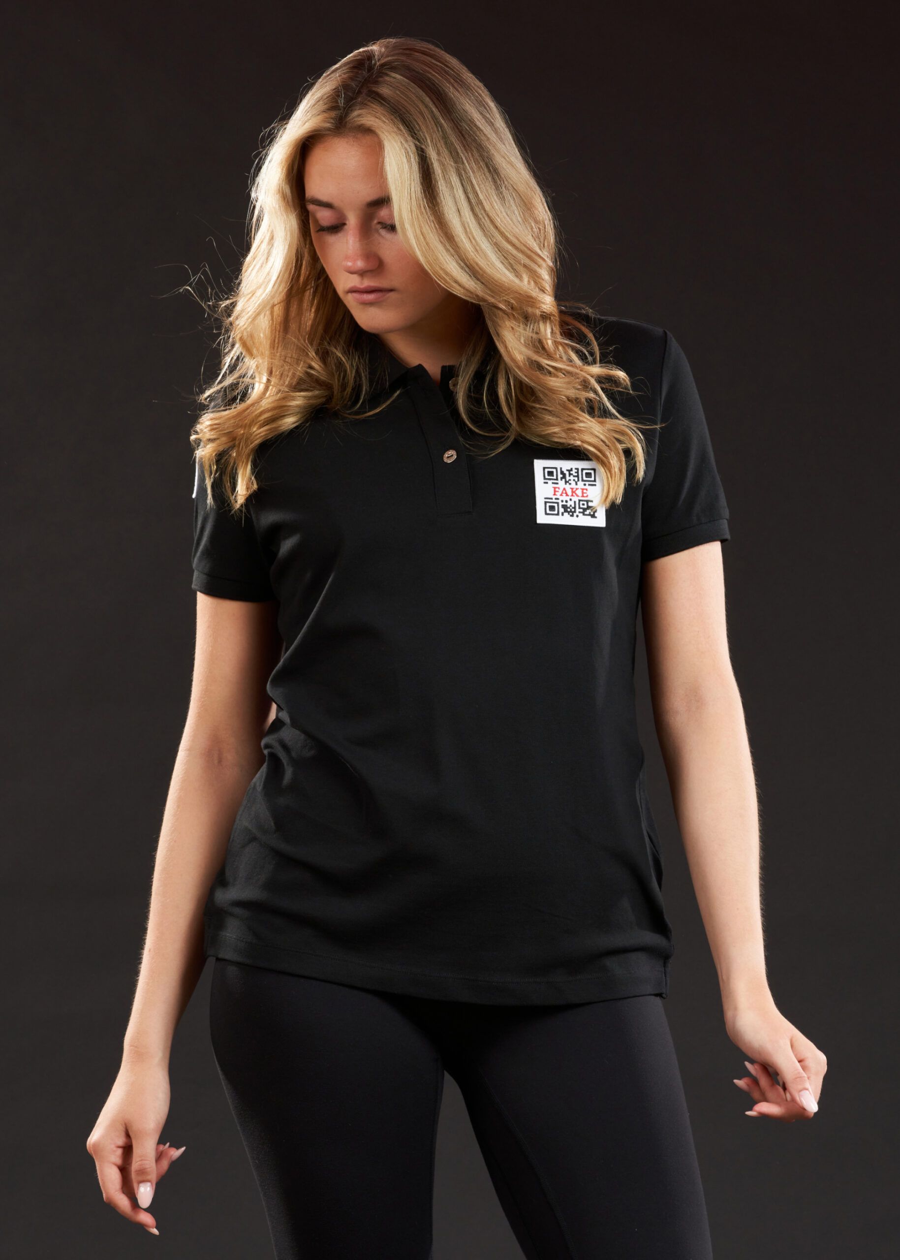 Poloshirt Statement | Schwarz