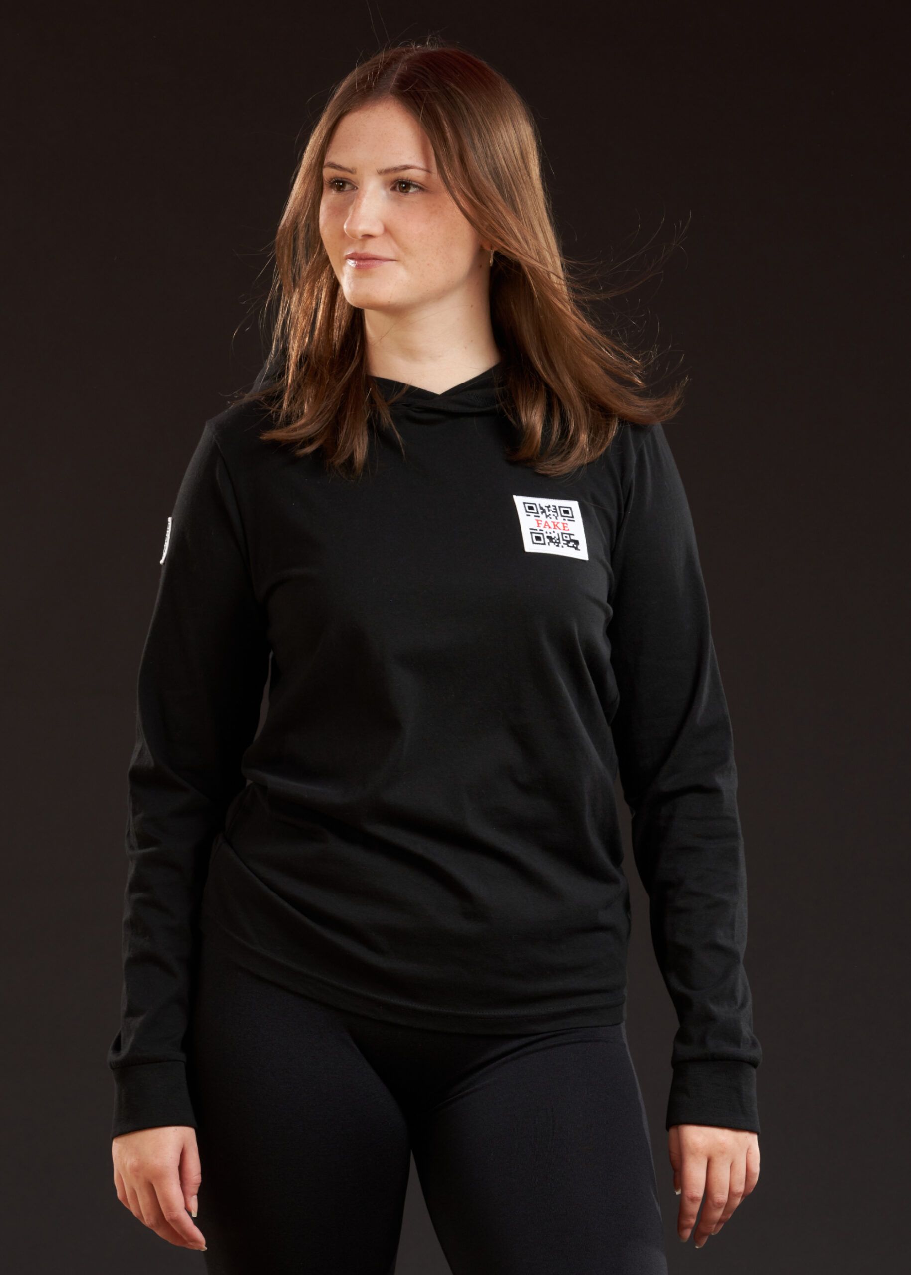 Hoodie Shirt Statement | Schwarz