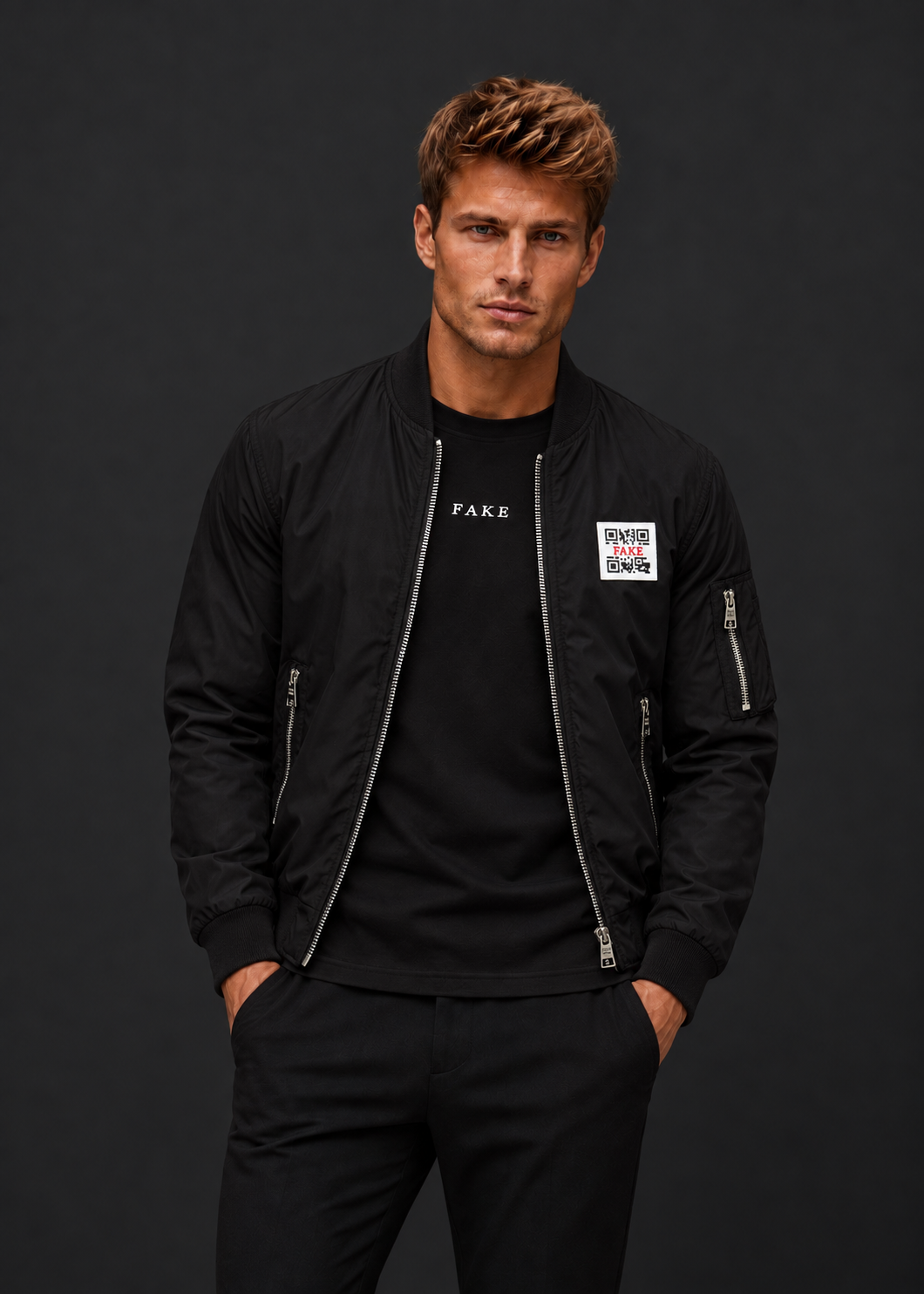 Statement Bomber Jacket | Black