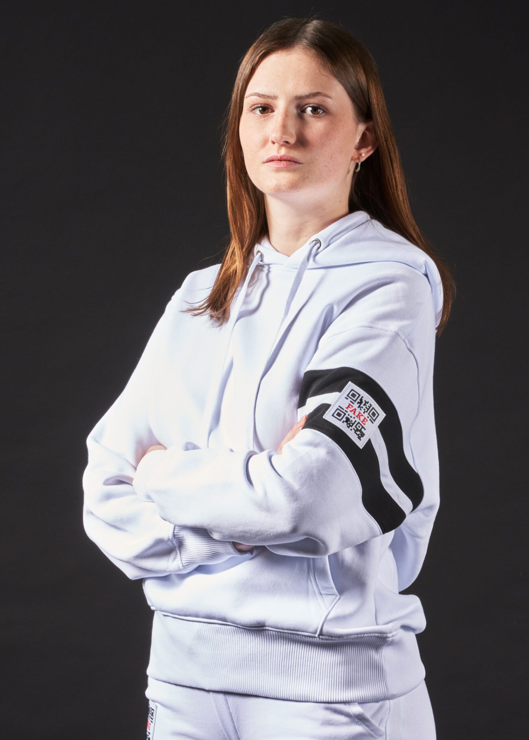 Hoodie MJ Stripes | Weiß