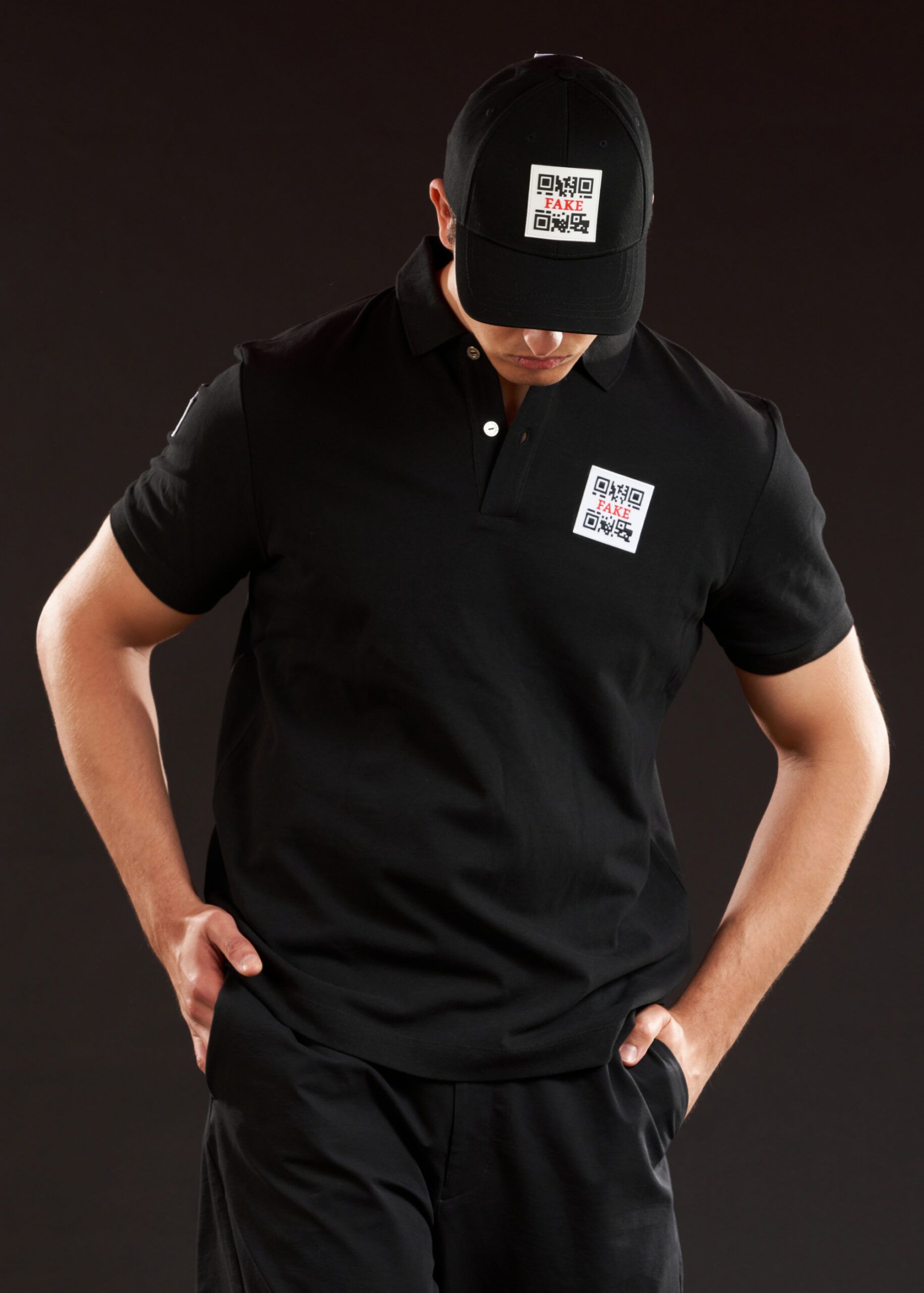 Baseball-Cap Mit Logo Modische Baseballkappe Schwarz