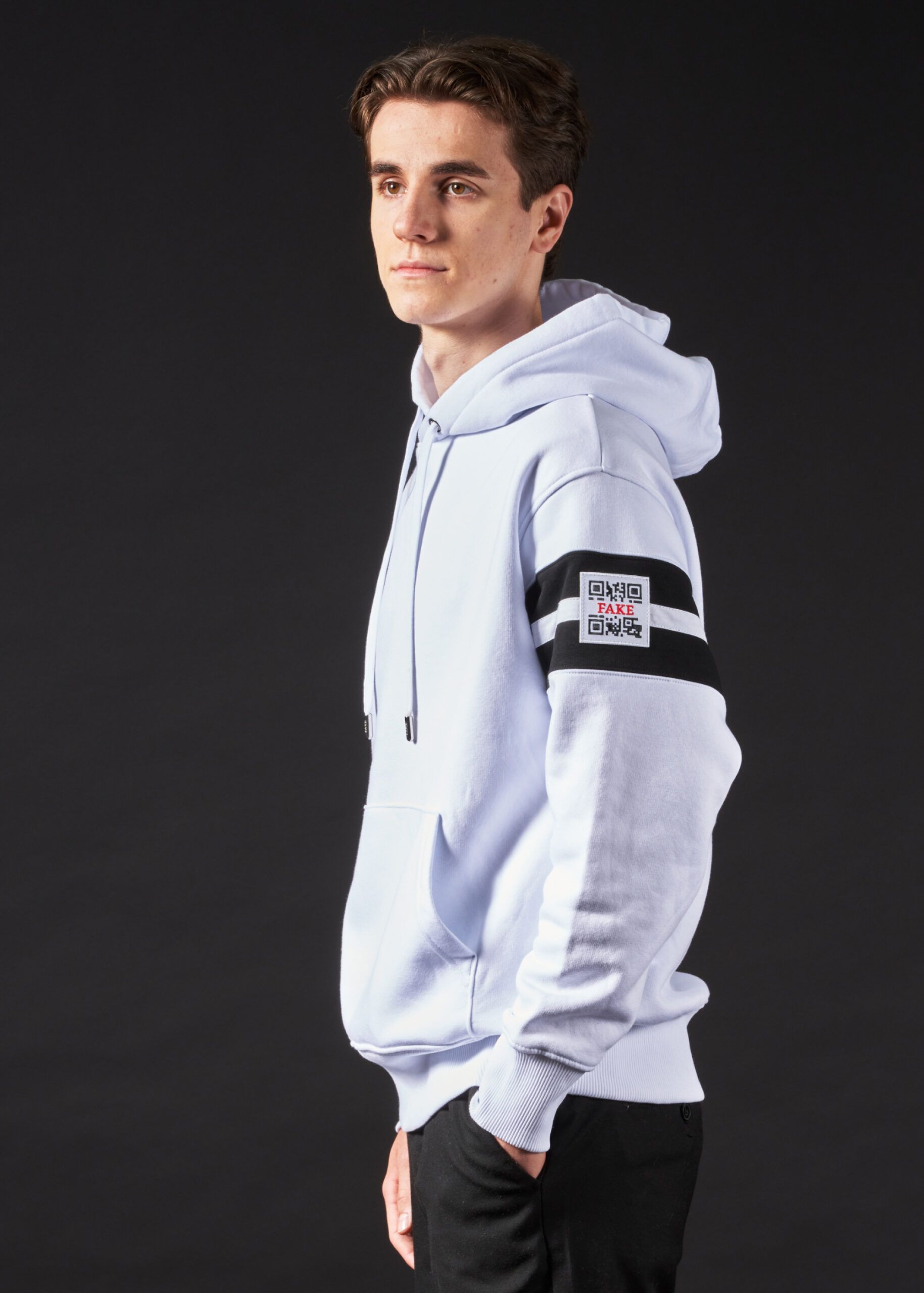 Hoodie MJ Stripes | Weiß