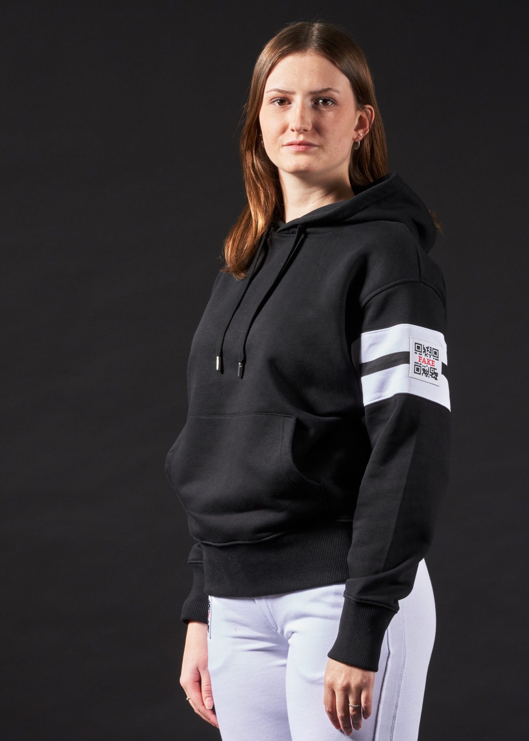 Hoodie MJ Stripes | Schwarz