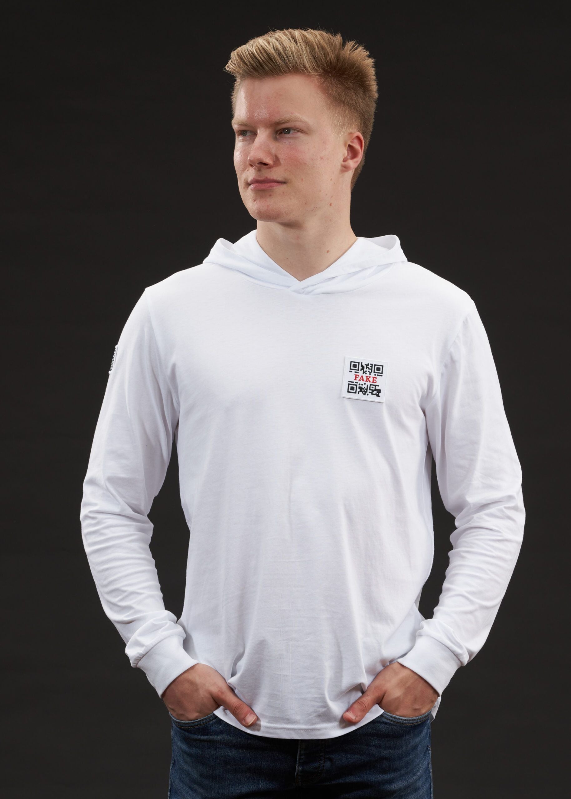 Hoodie Shirt Statement | Weiß