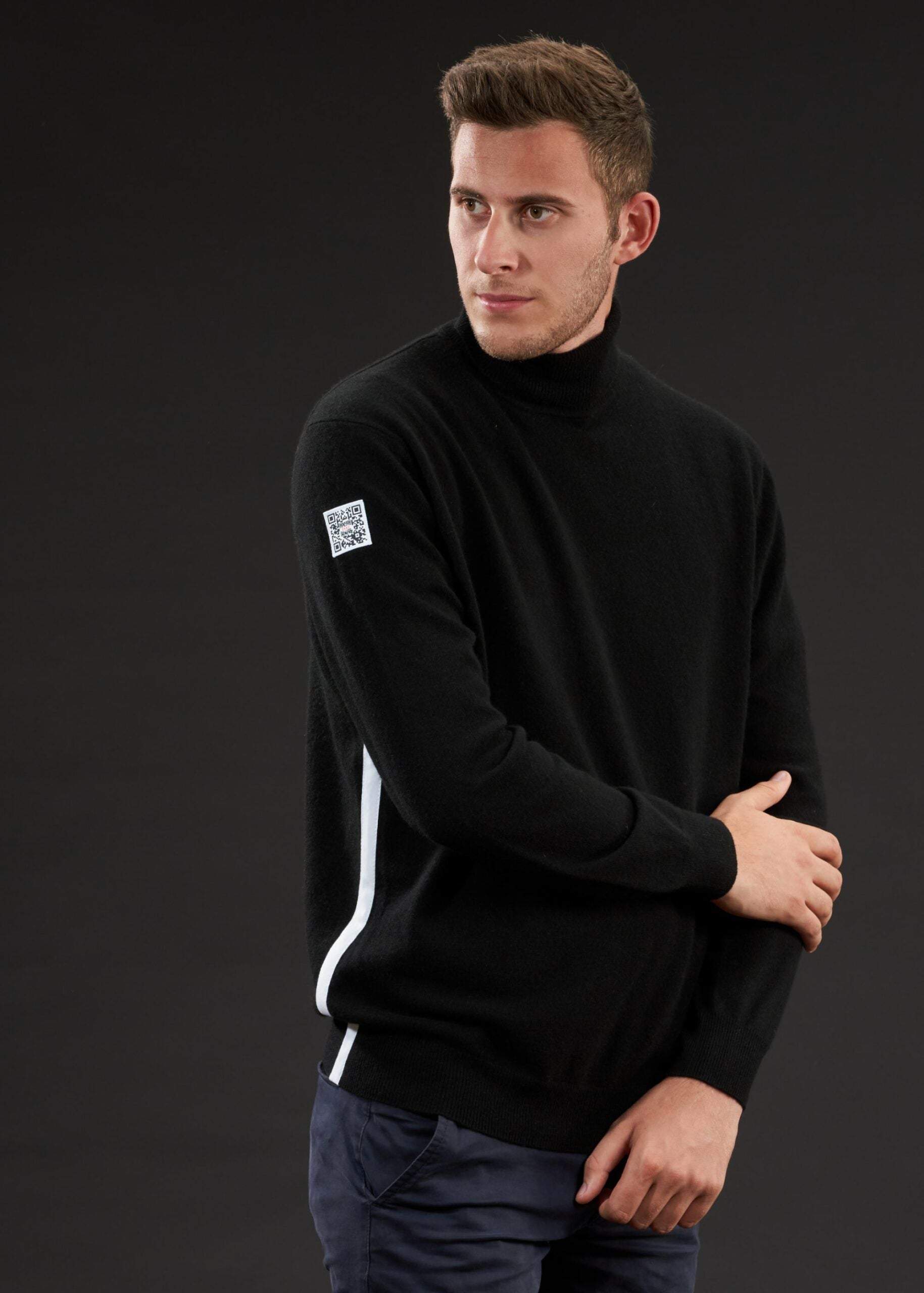 Cashmere-Rollkragenpullover Statement | Schwarz