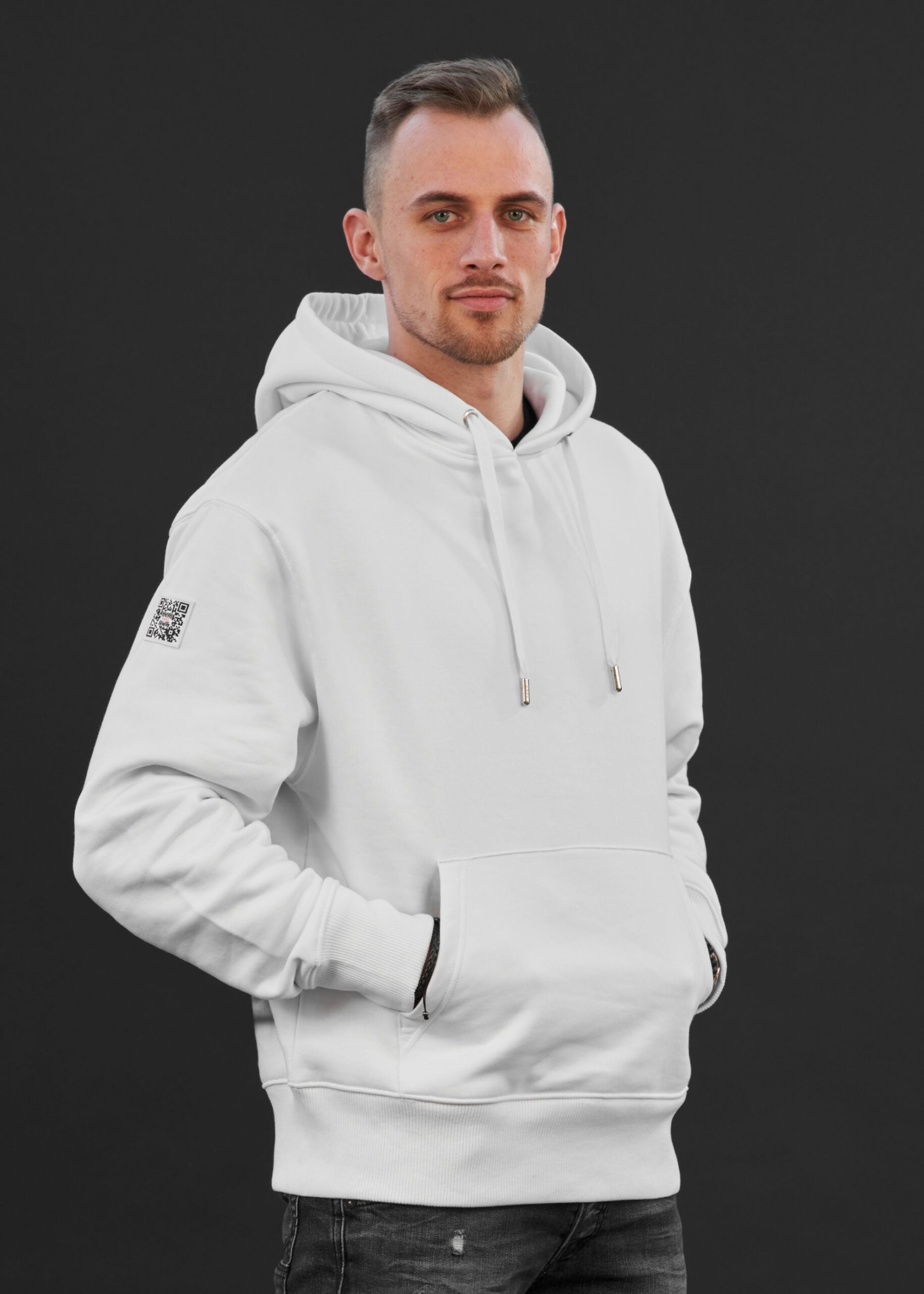 Hoodie Airbrush | Weiß