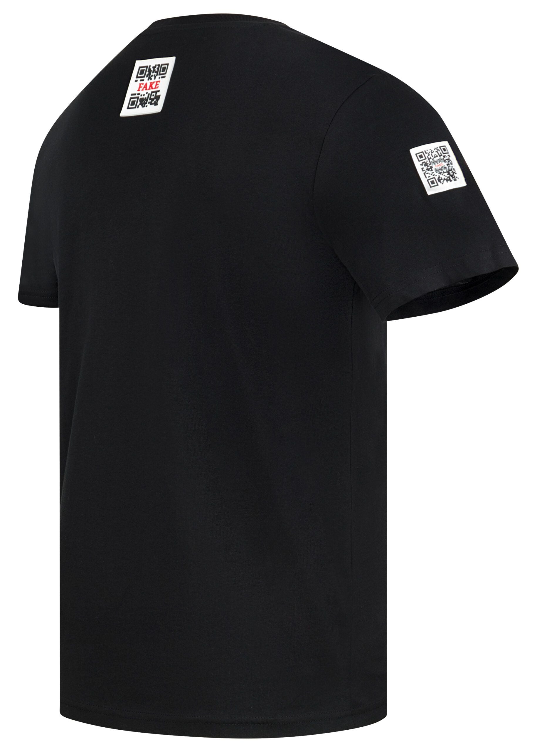 T-Shirt Blue Lava Schwarz