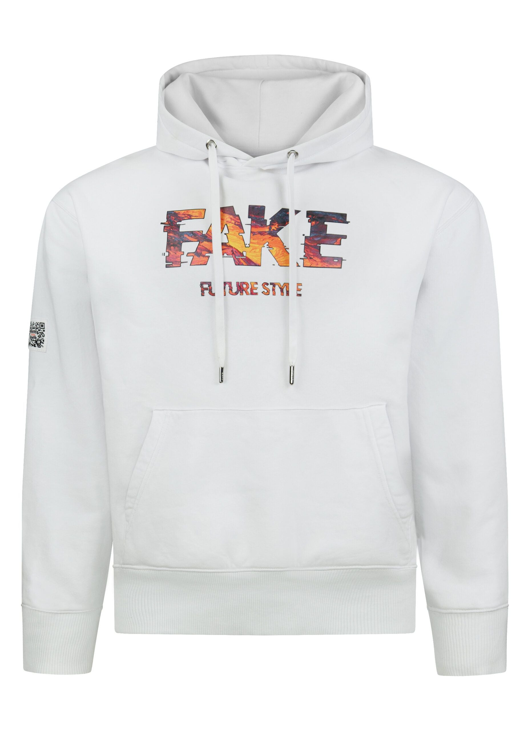 Hoodie Red Lava Weiß