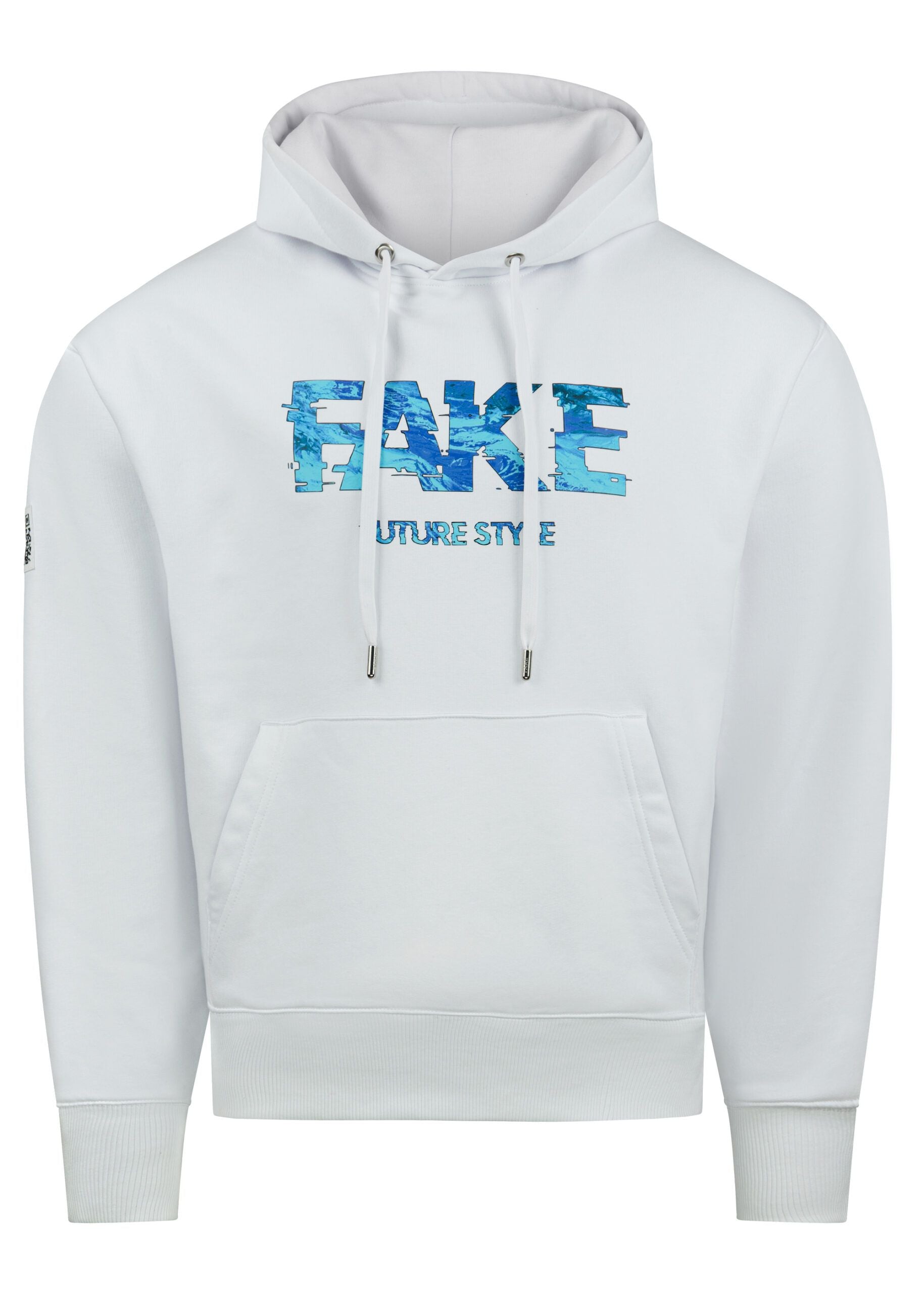 Hoodie Blue Lava Weiß