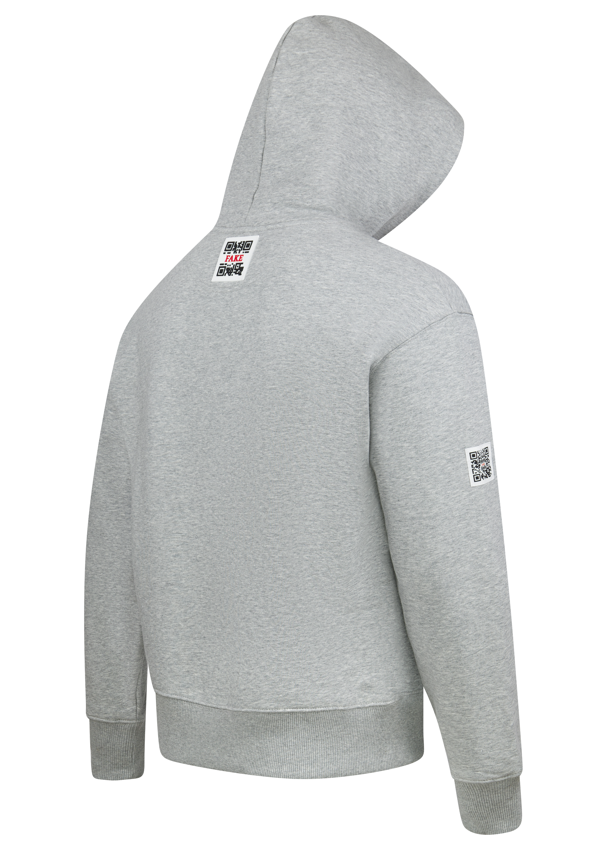 Hoodie Red Lava Hellgrau