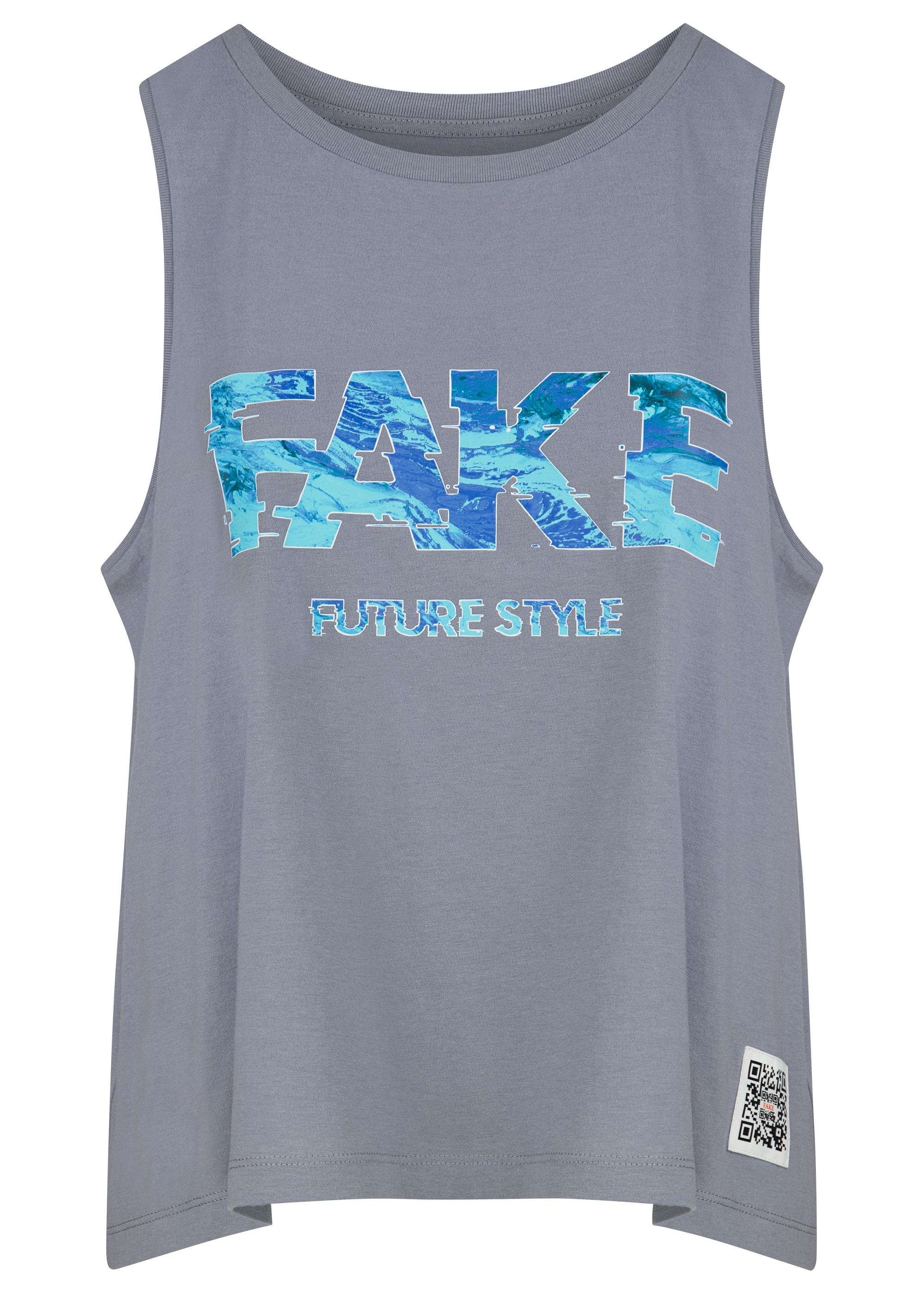 Tank Top Blue Lava Grau