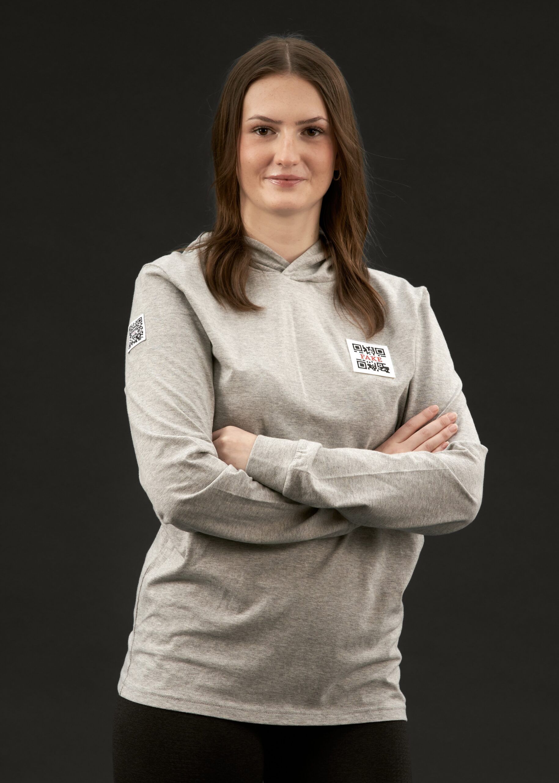 Hoodie Shirt Statement Grau