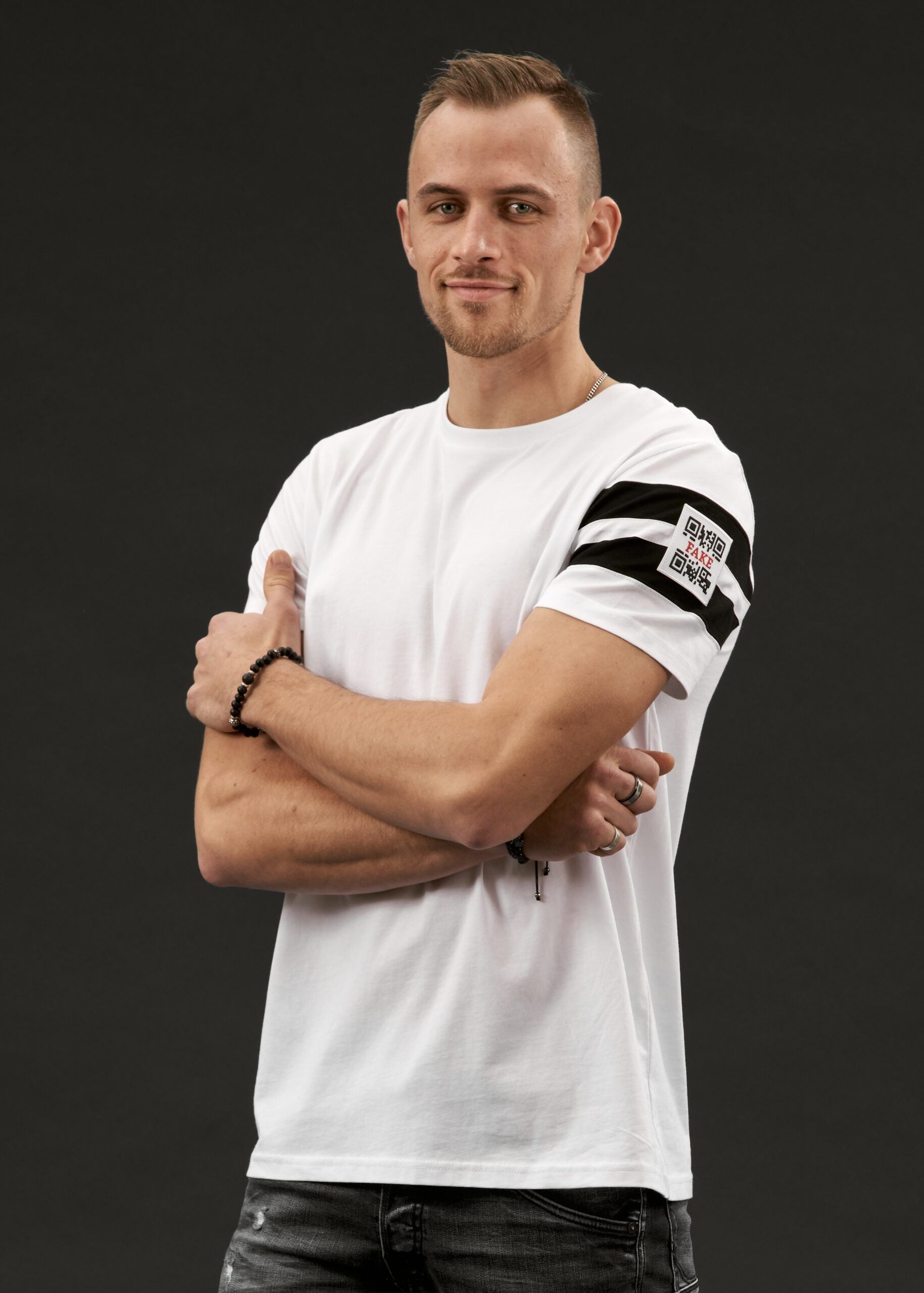 T-Shirt MJ Stripes | Weiß