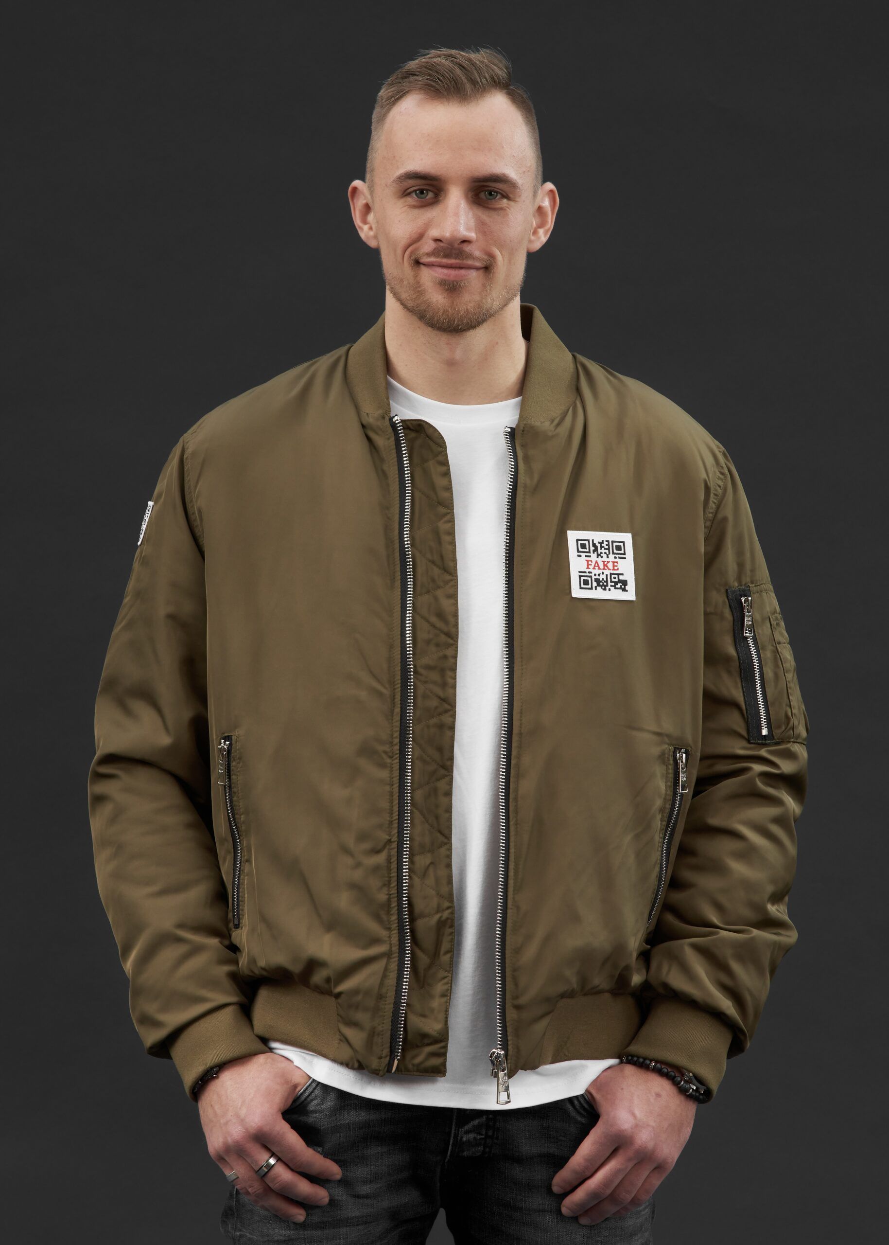 Bomber-Jacke Statement | Khaki