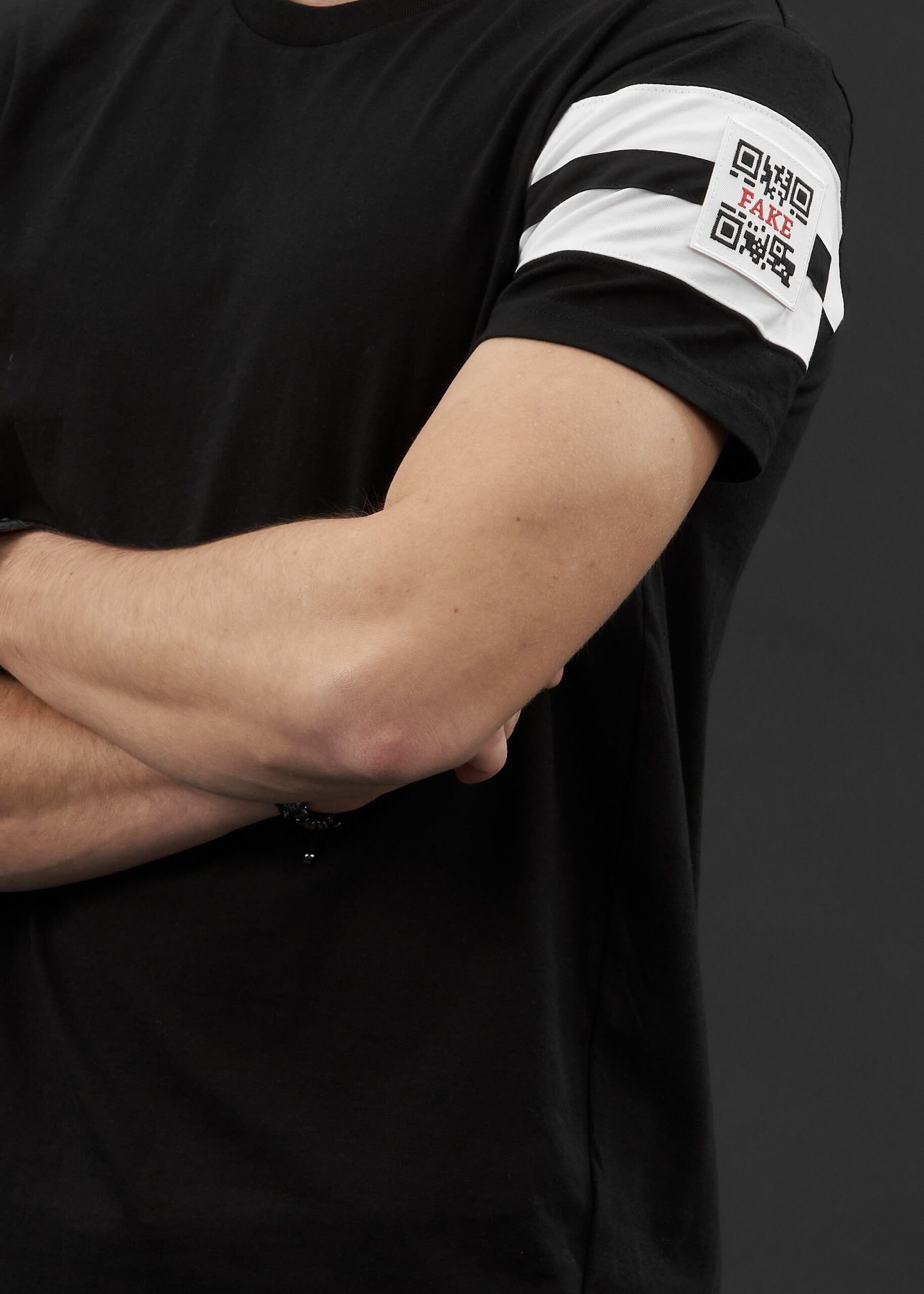 T-Shirt MJ Stripes | Schwarz