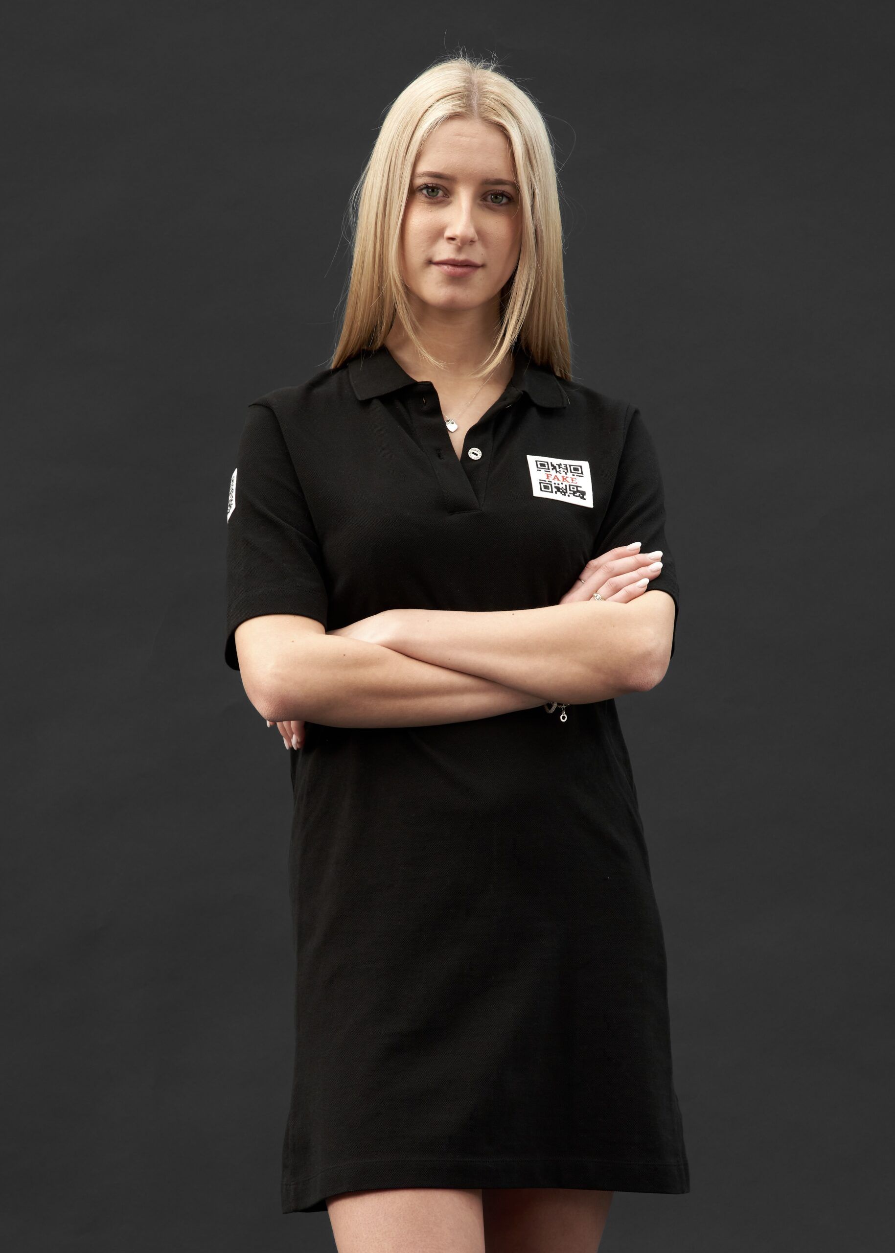 Polo Kleid Statement | Schwarz