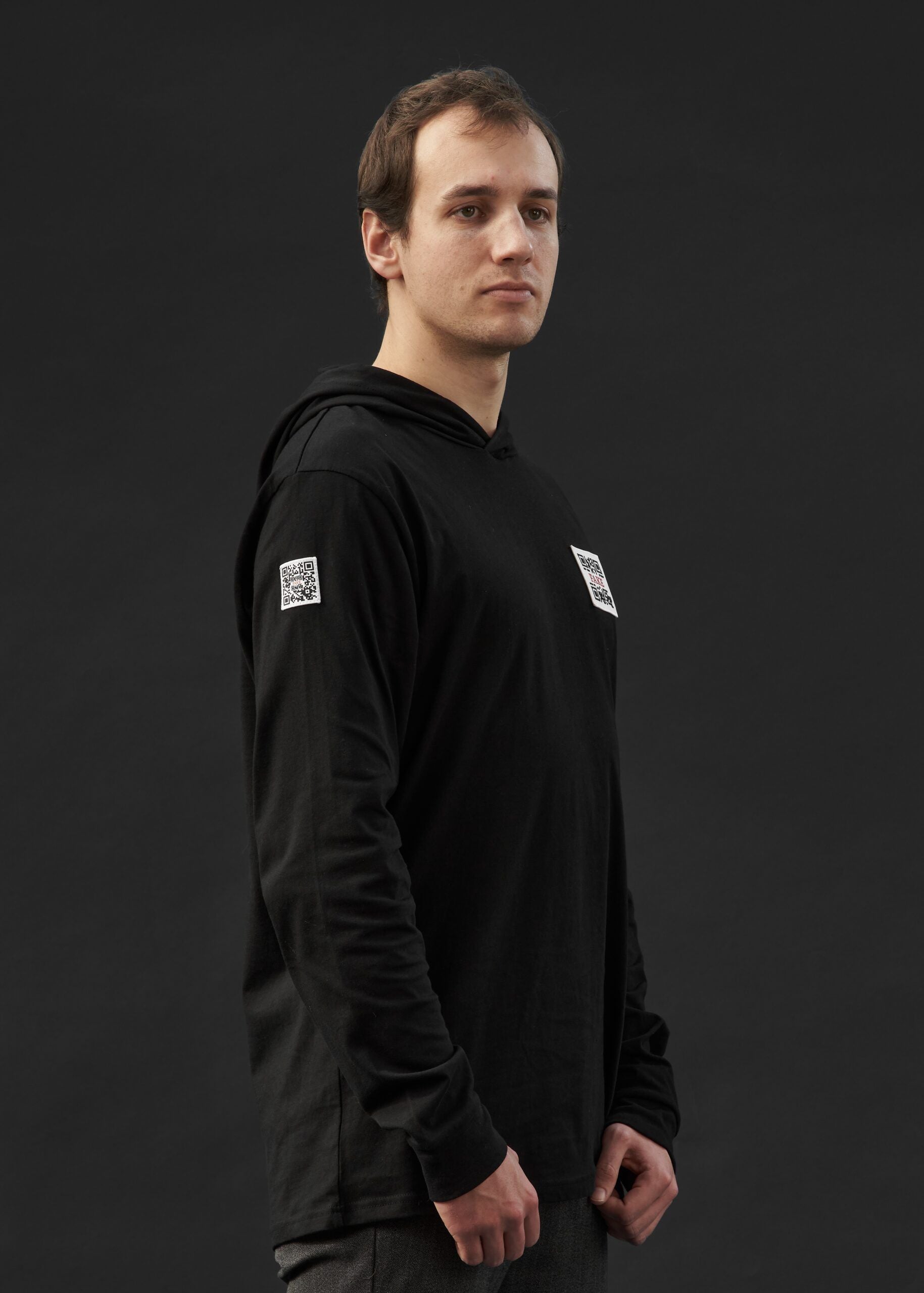 Hoodie Shirt Statement | Schwarz