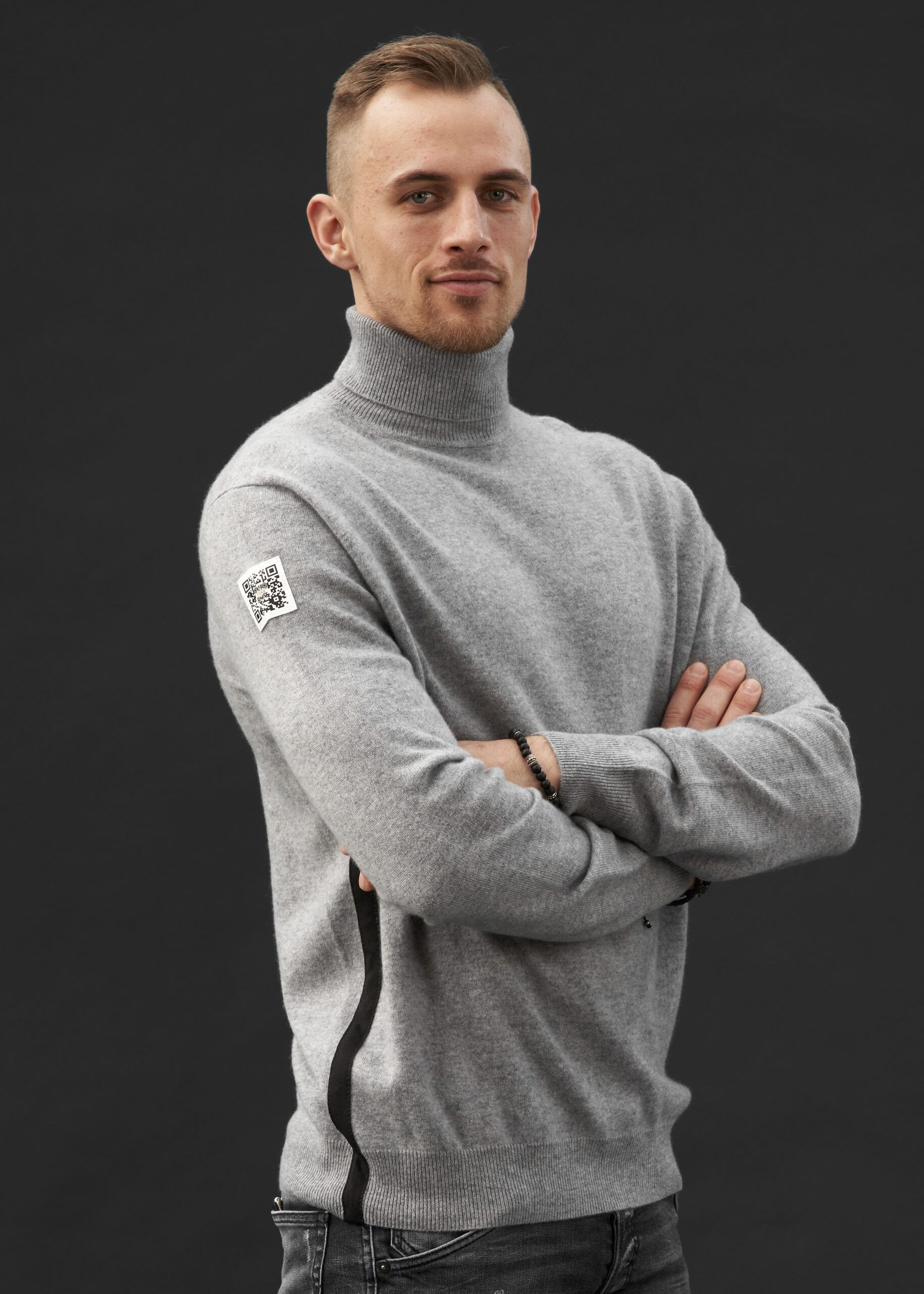 Cashmere-Rollkragenpullover Statement | Grau