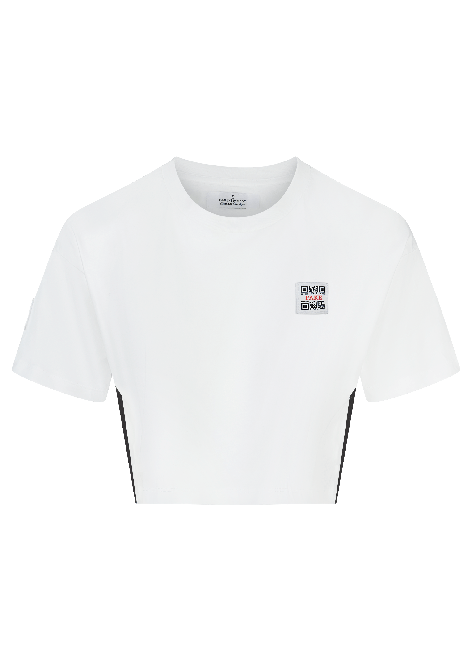 Cropped Shirt Statement | Weiß