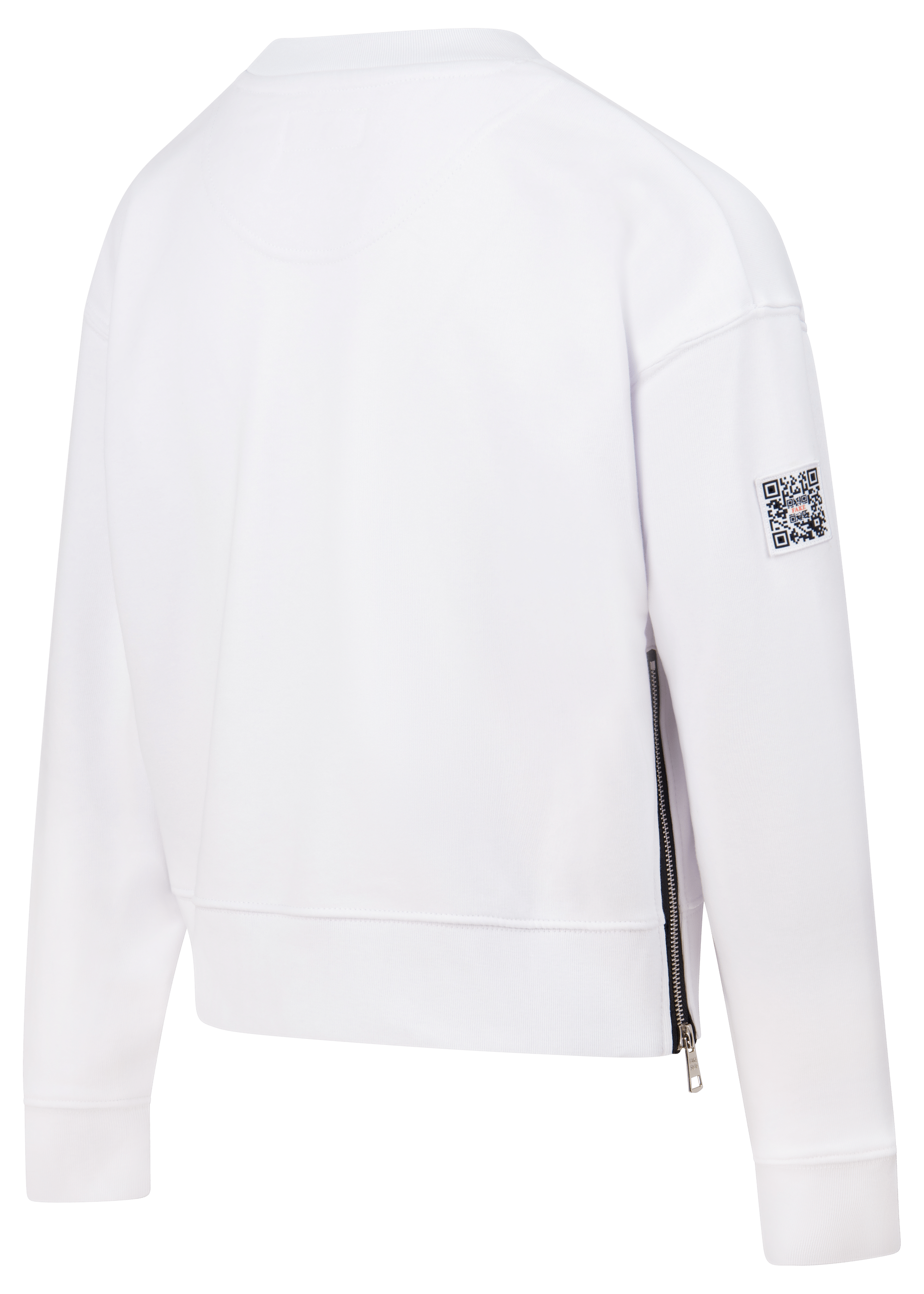 Cropped Zipper Statement | Weiß