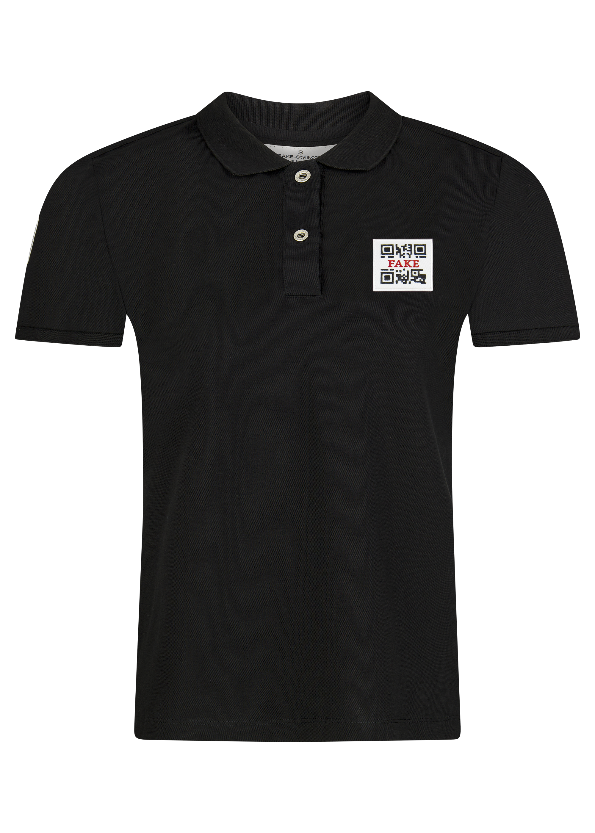 Poloshirt Statement | Schwarz