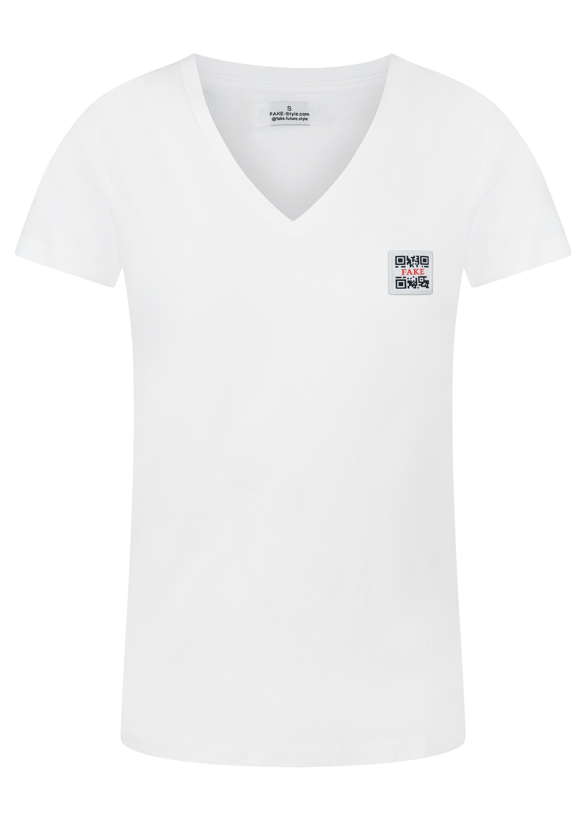 V-Shirt Statement | Weiß