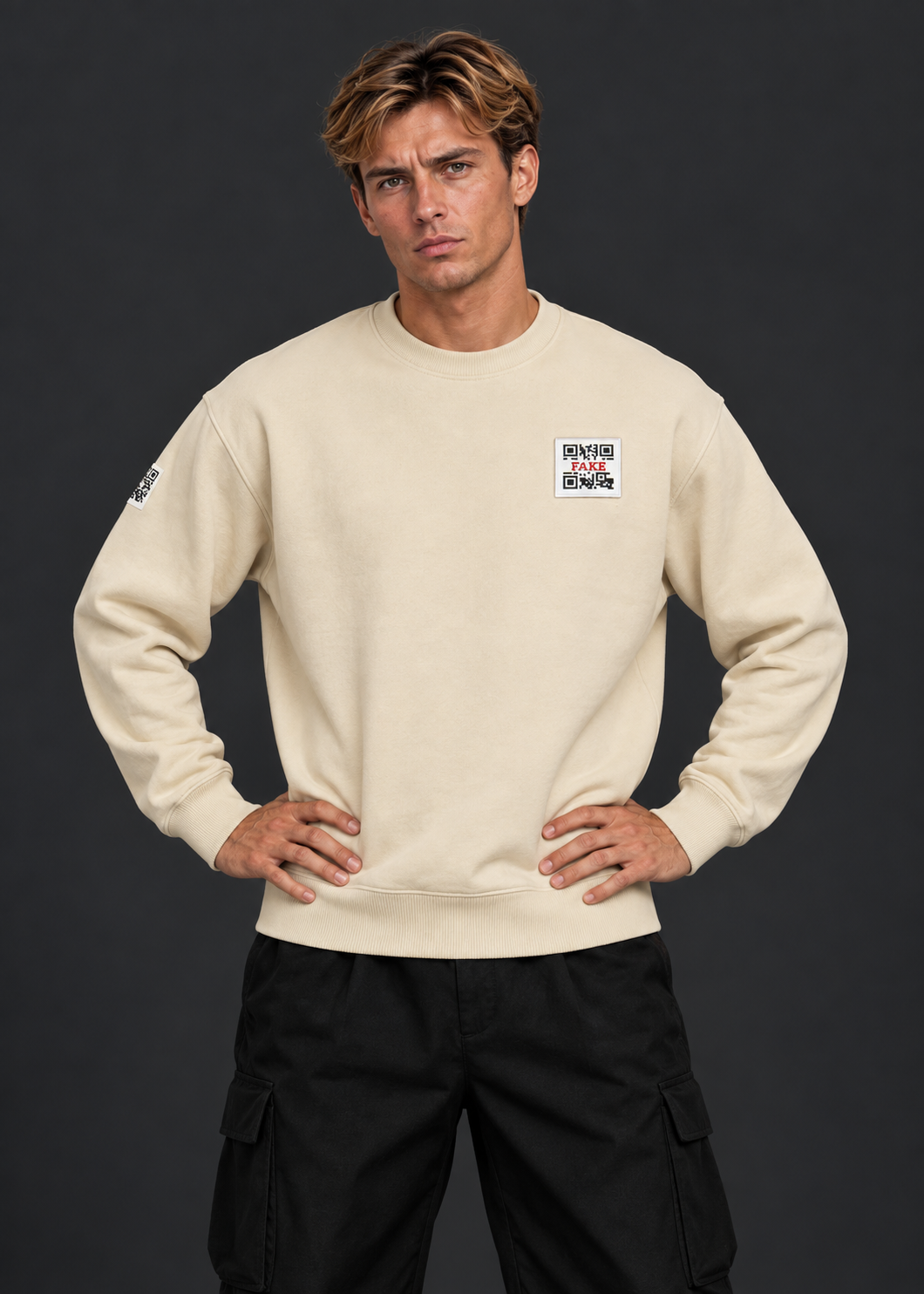 Statement Sweatshirt | Beige