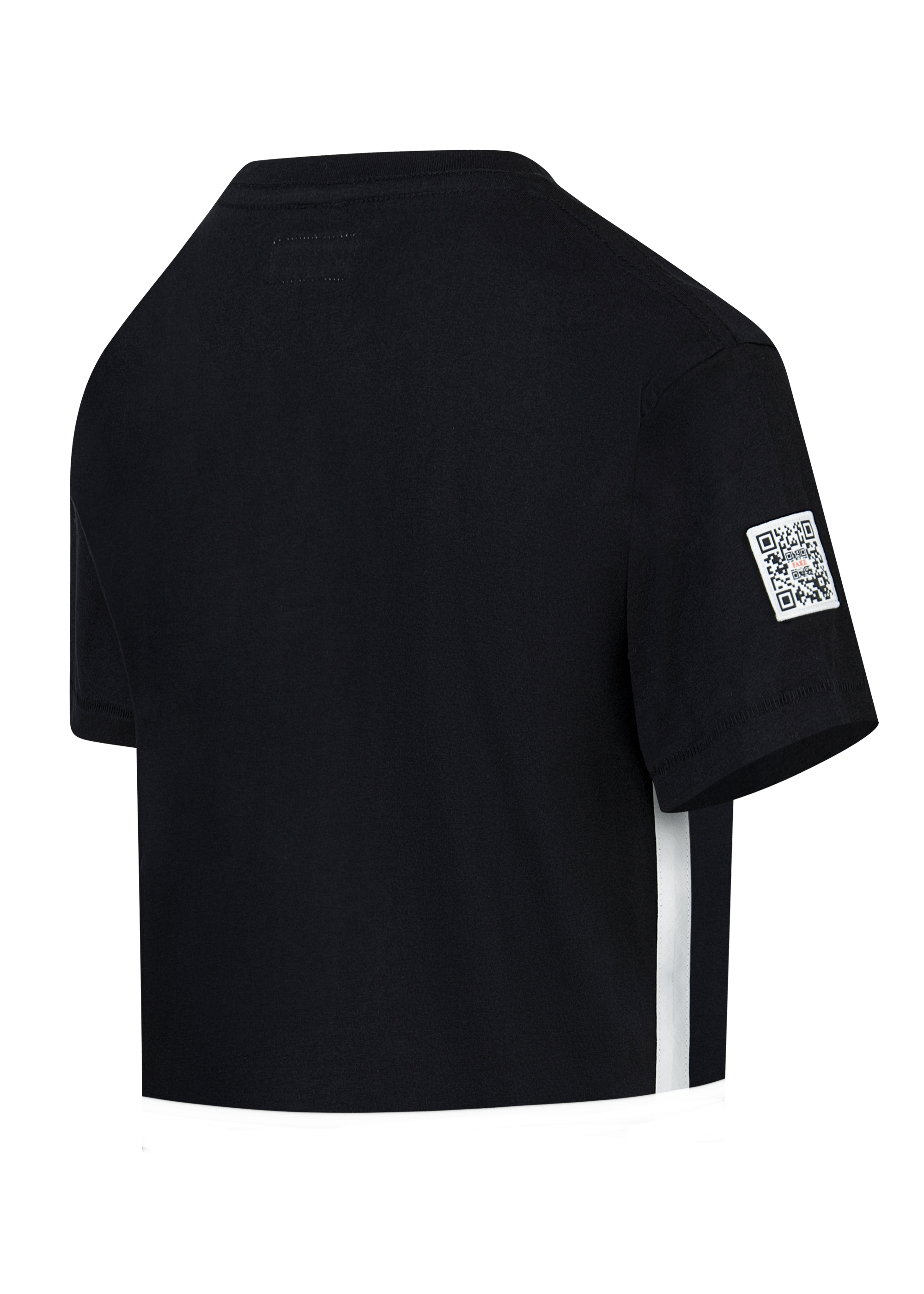 Cropped Shirt Statement | Schwarz