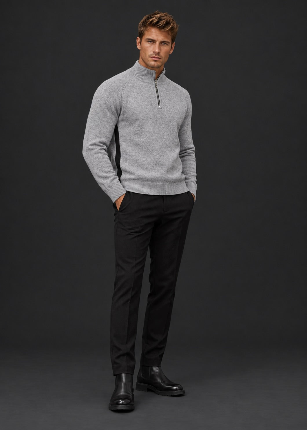 Zipper Statement | Grey