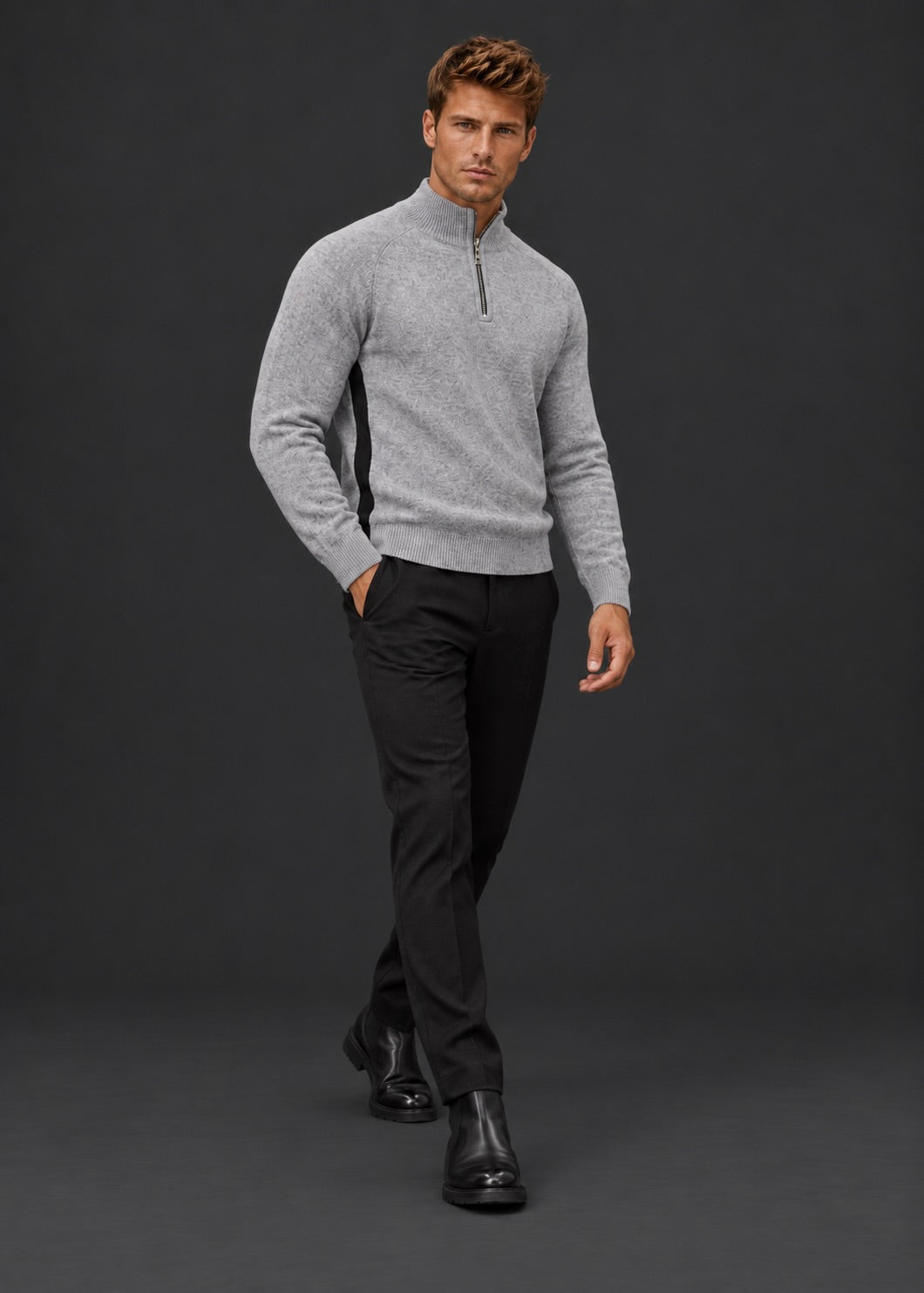 Zipper Statement | Grey