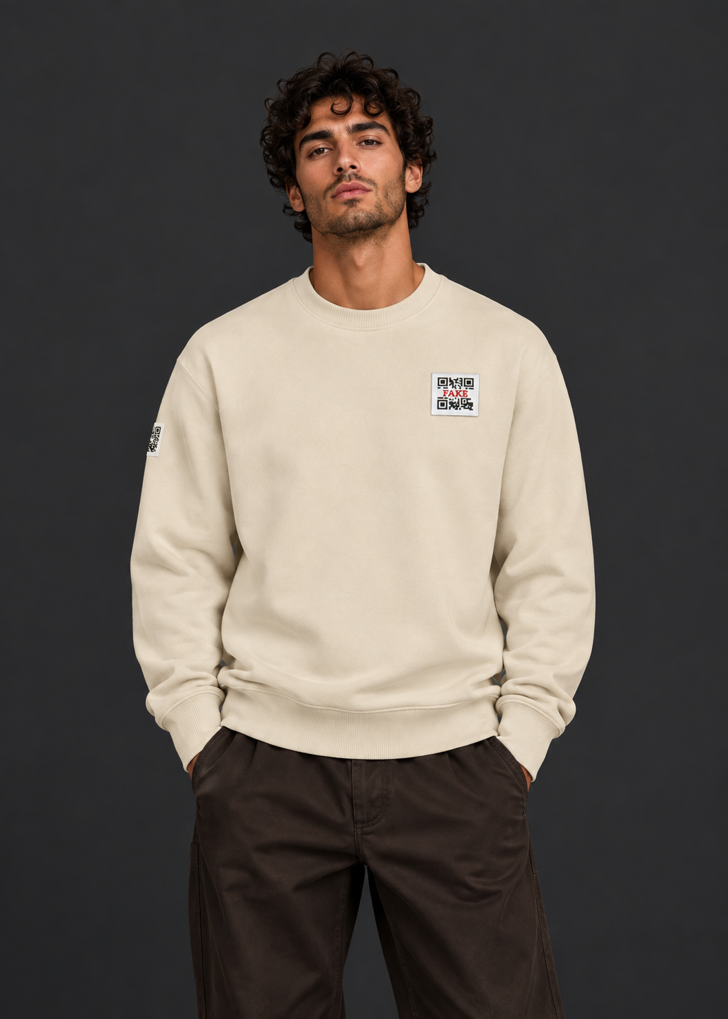 Statement Sweatshirt | Beige