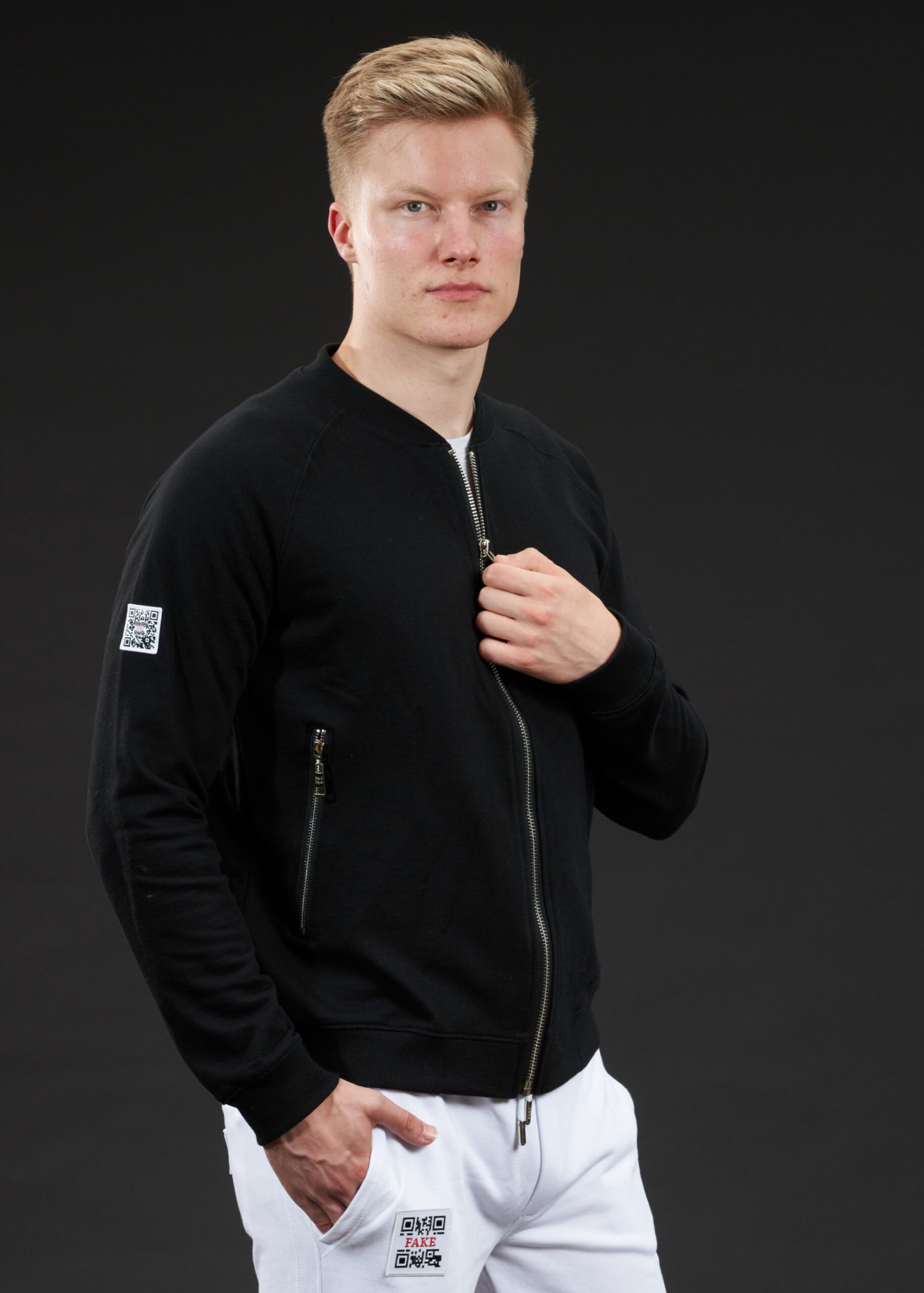 Sweat-Jacke Statement | Schwarz