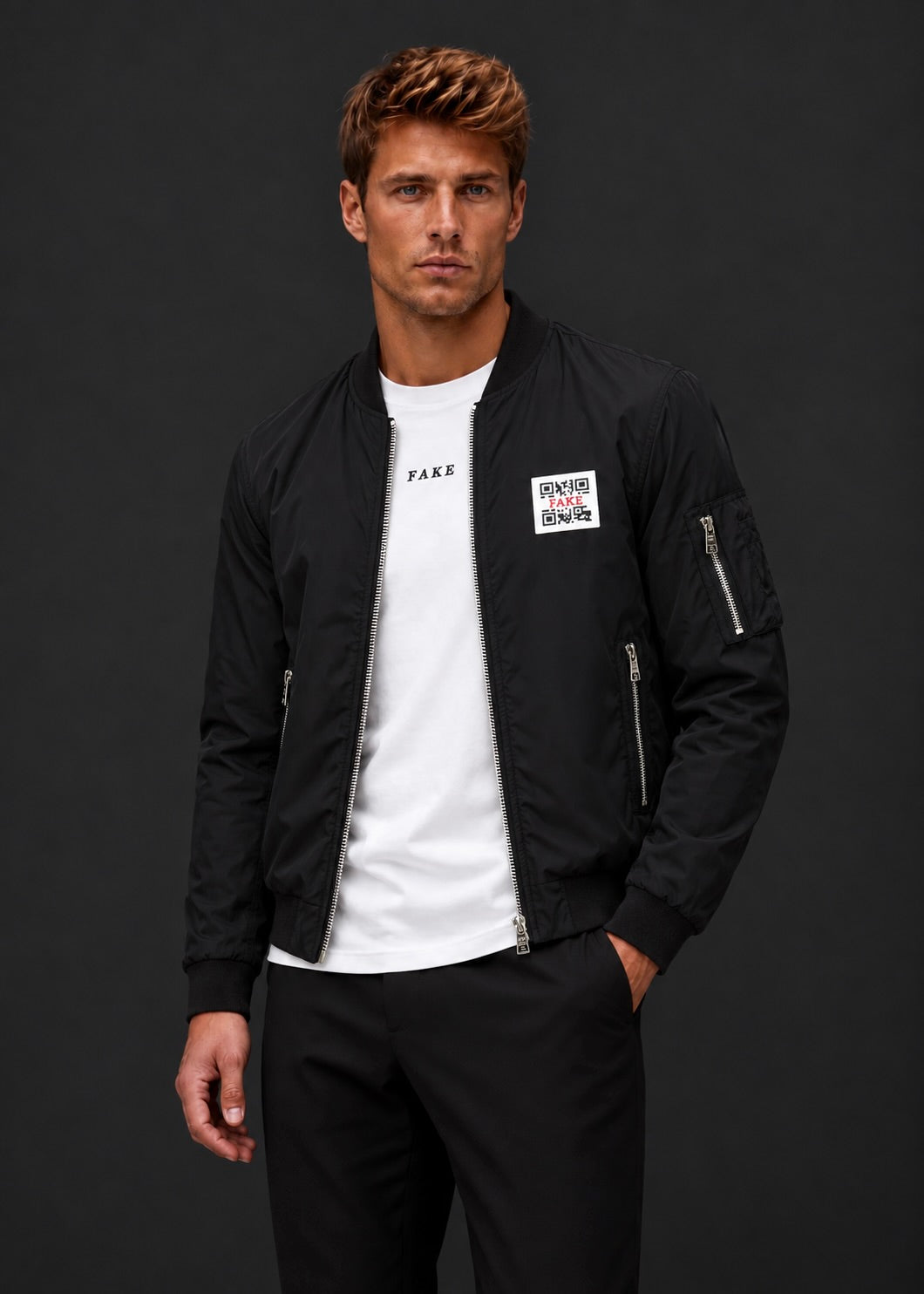 Statement Bomber Jacket | Black