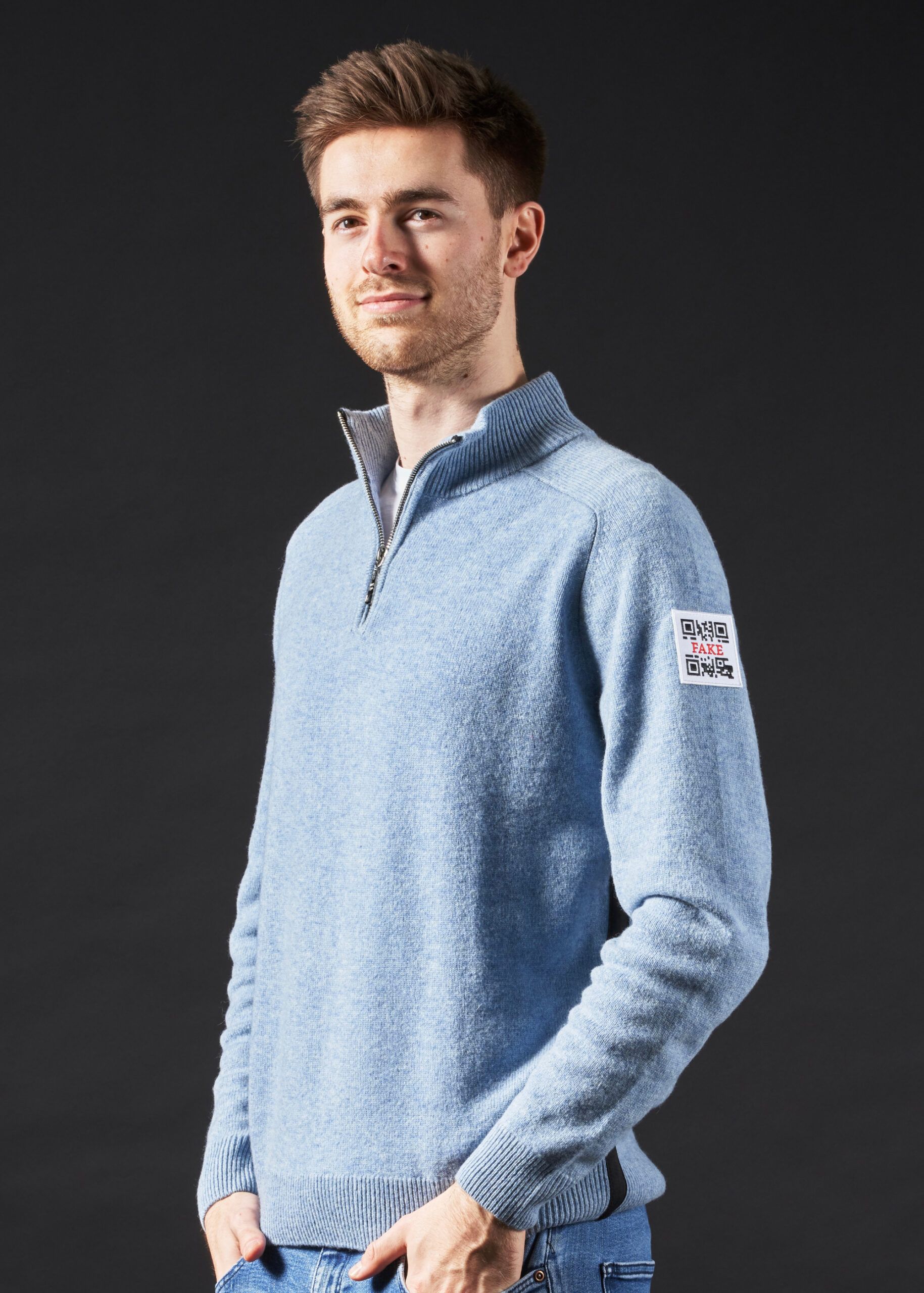 Zipper  Statement | Blau