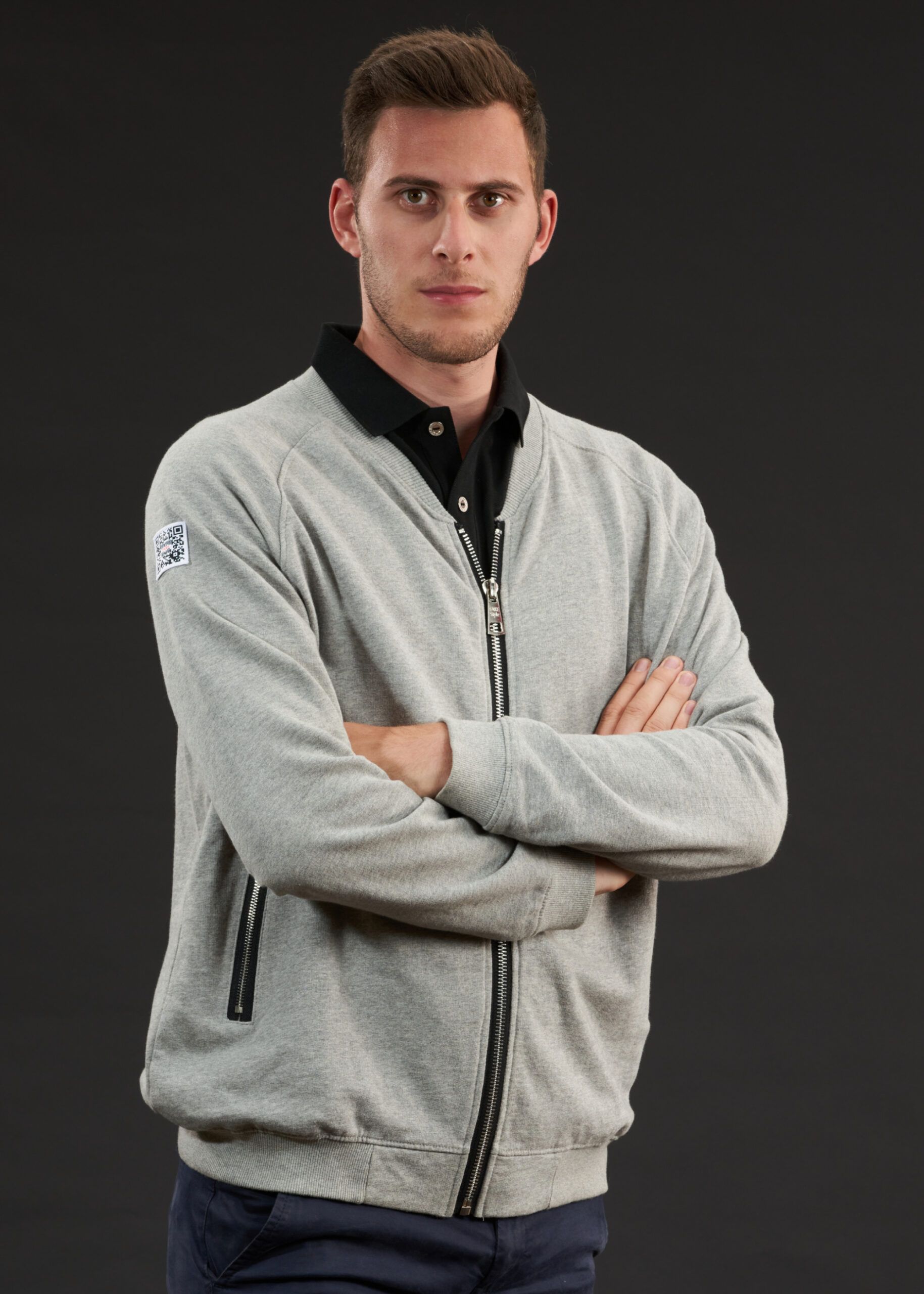 Sweat-Jacke Statement | Grau