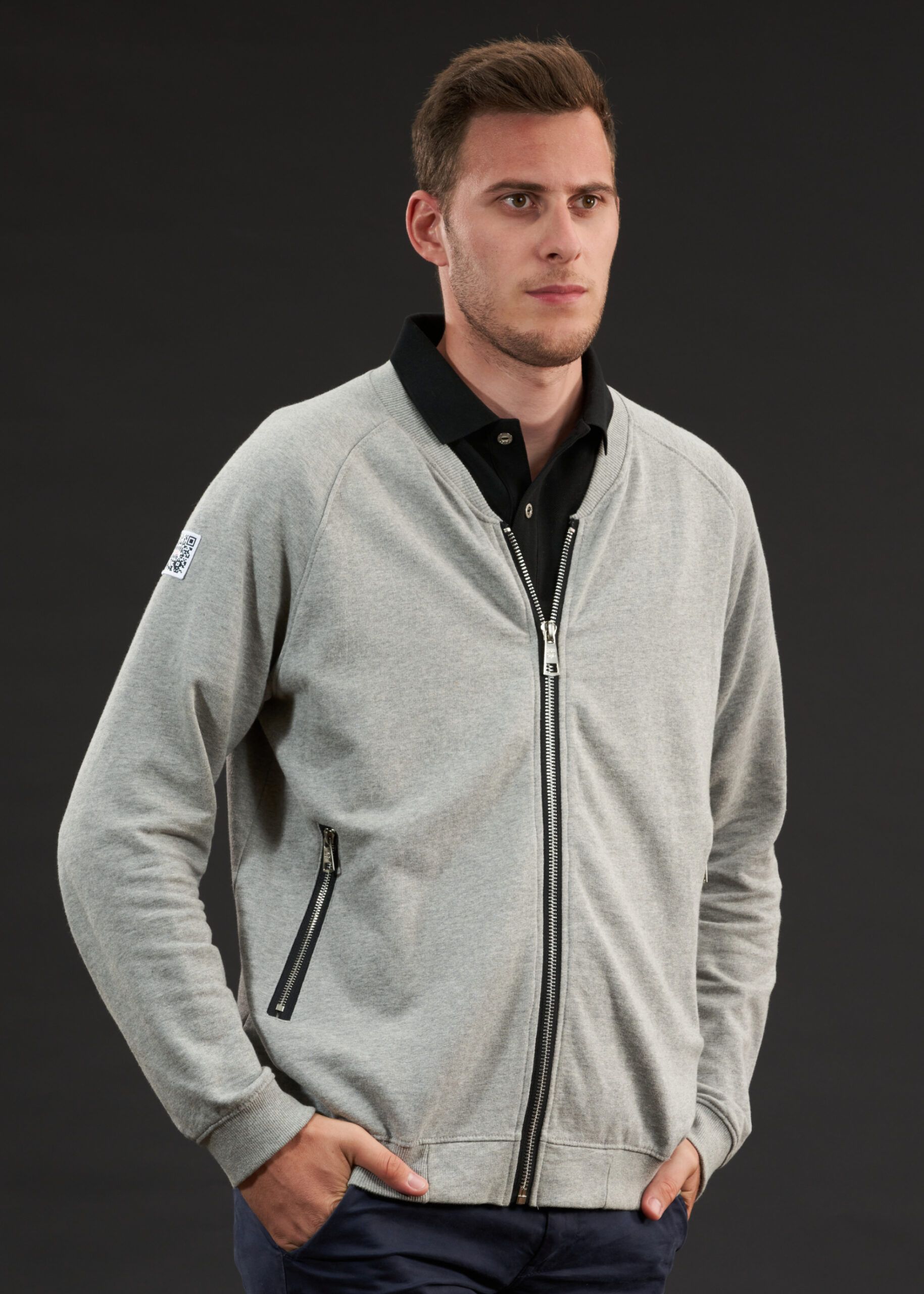 Sweat-Jacke Statement | Grau