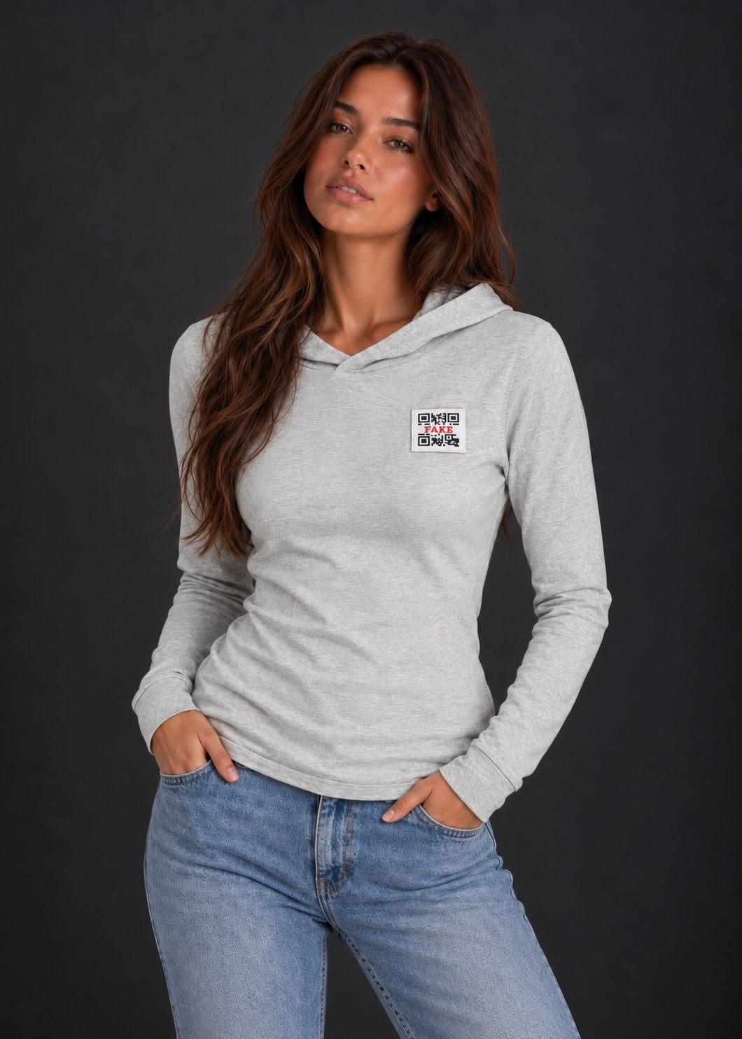 Hoodie Shirt Statement Grey