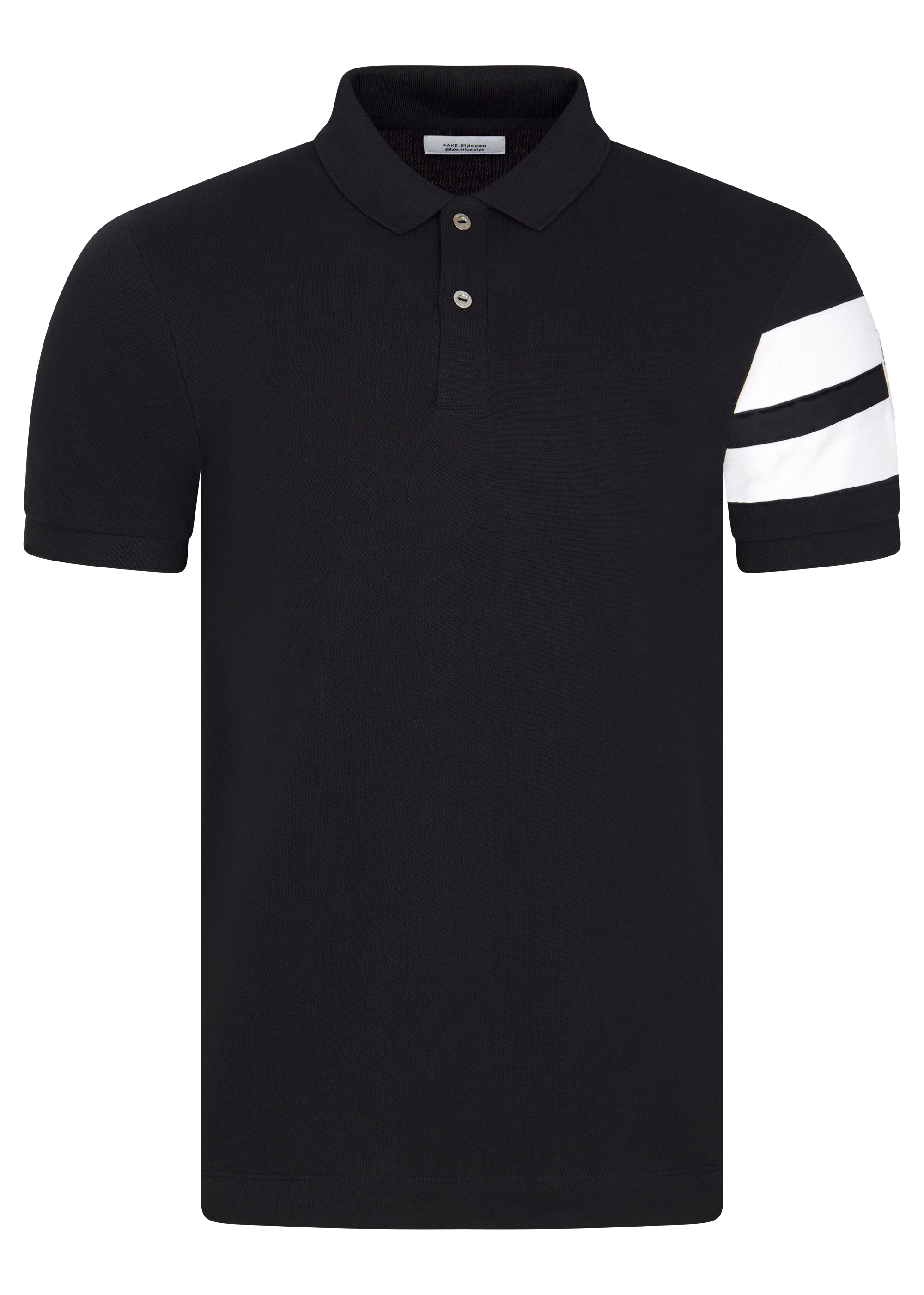 Poloshirt  MJ Stripes  | Schwarz