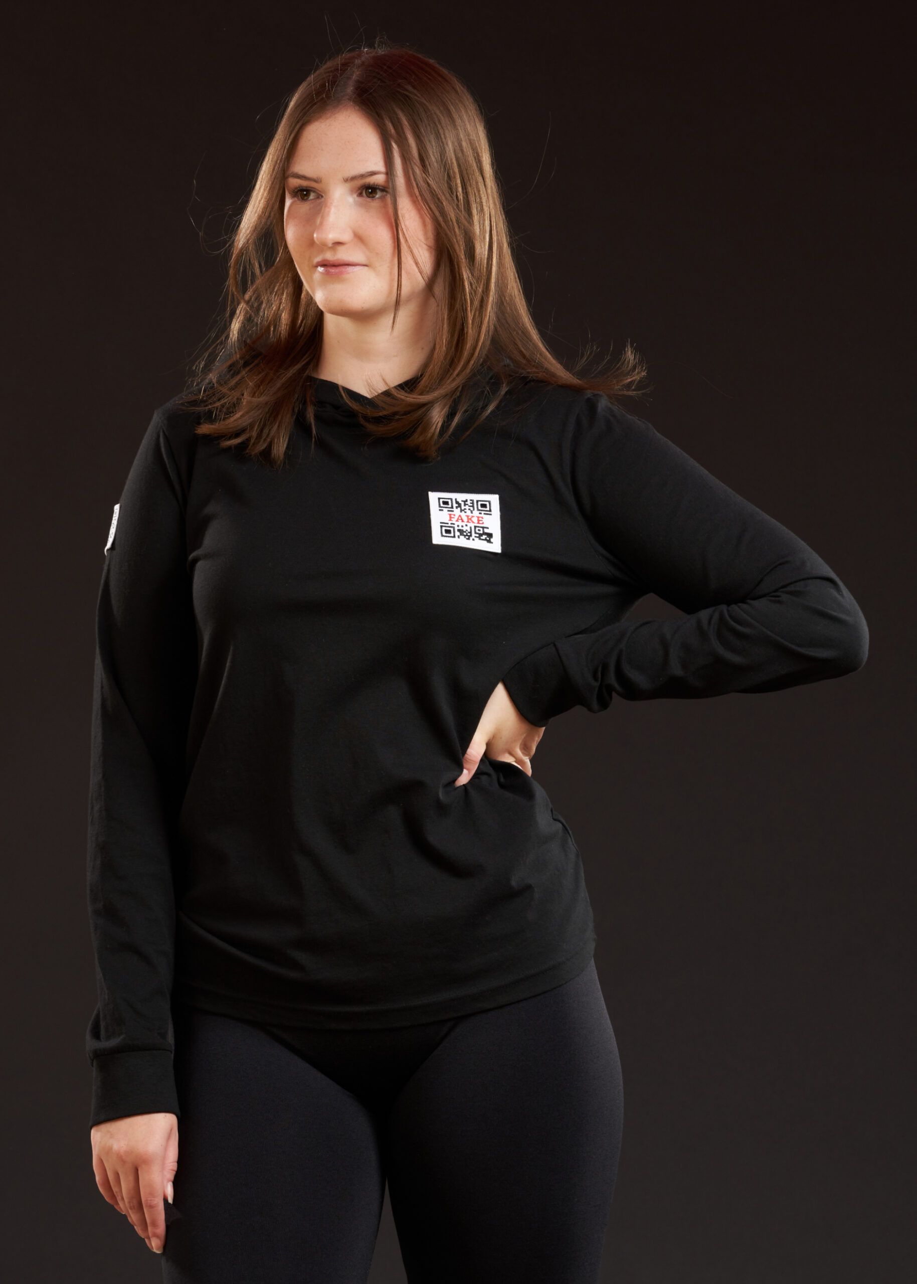 Hoodie Shirt Statement | Schwarz