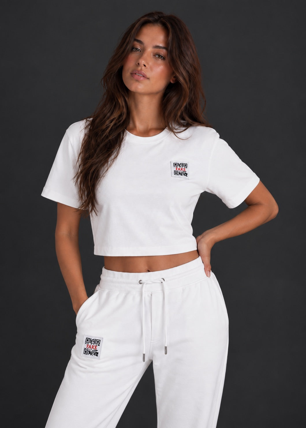 Cropped Shirt Statement | White