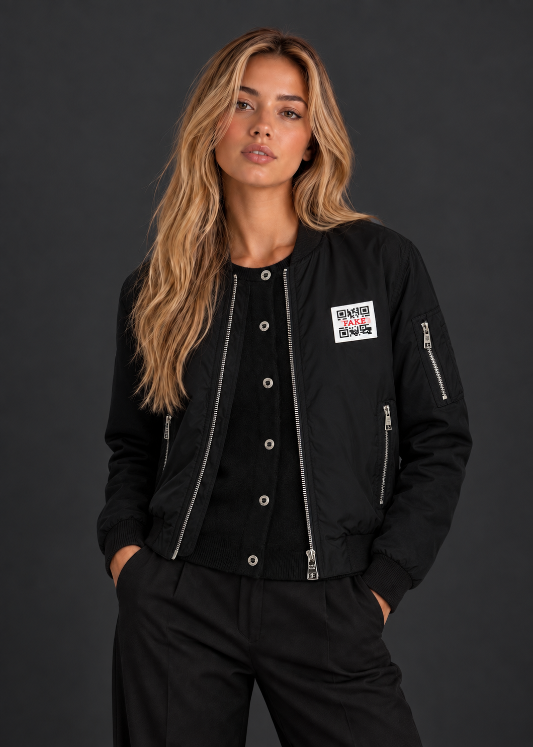 Statement Bomber Jacket | Black