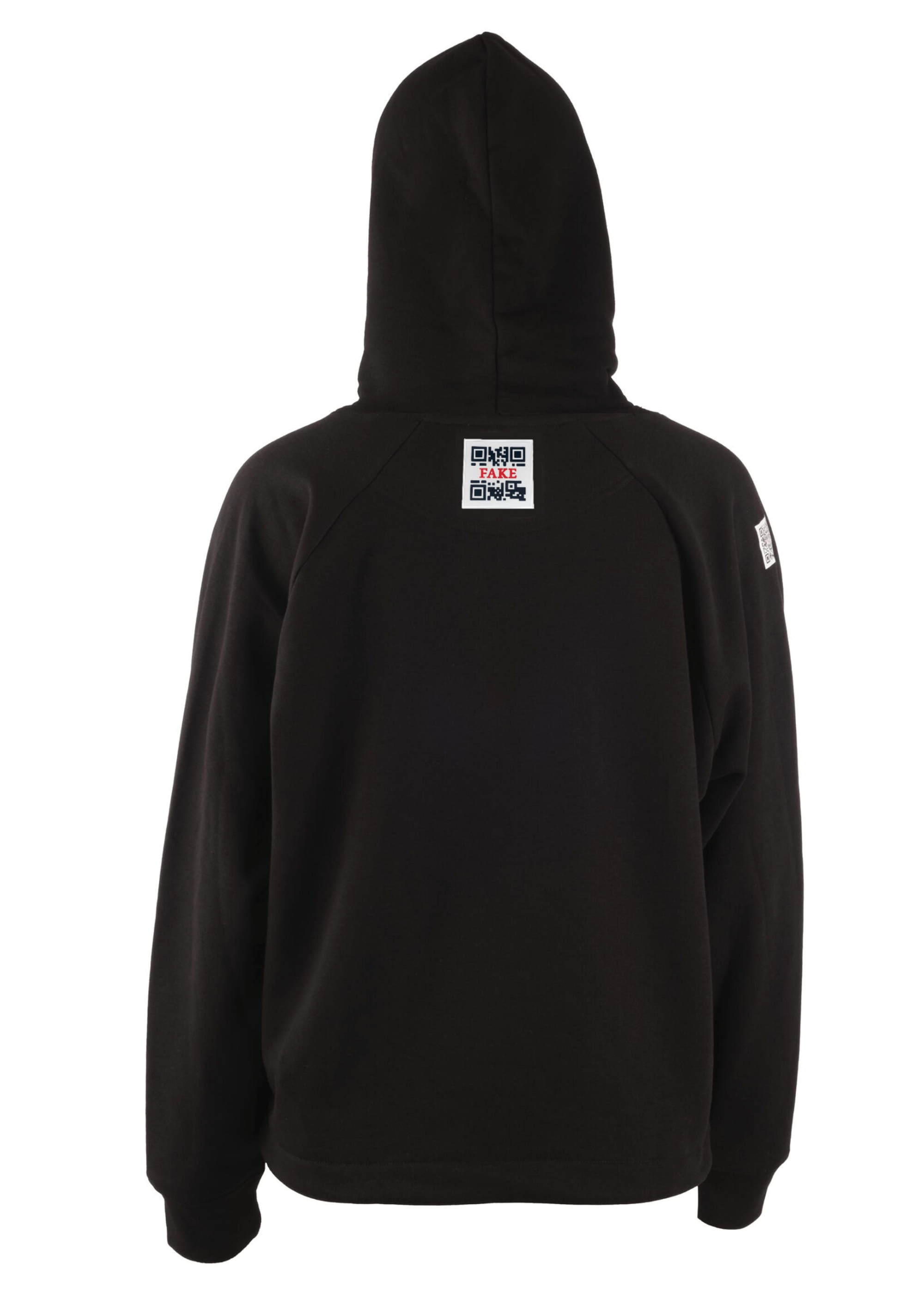 Cropped Hoodie Blue Lava Schwarz
