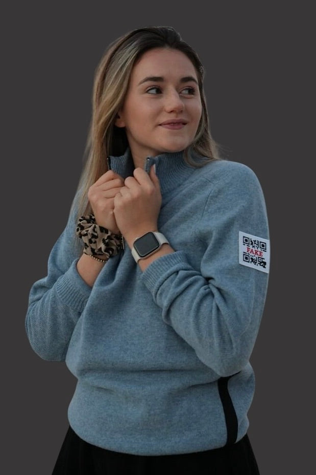 Zipper  Statement | Blau