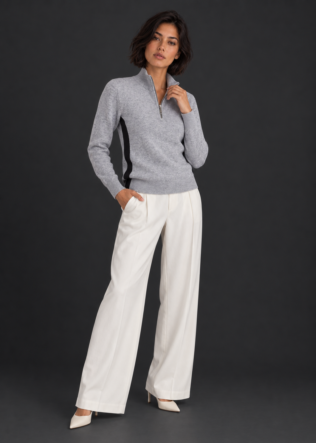 Zipper Statement | Grey