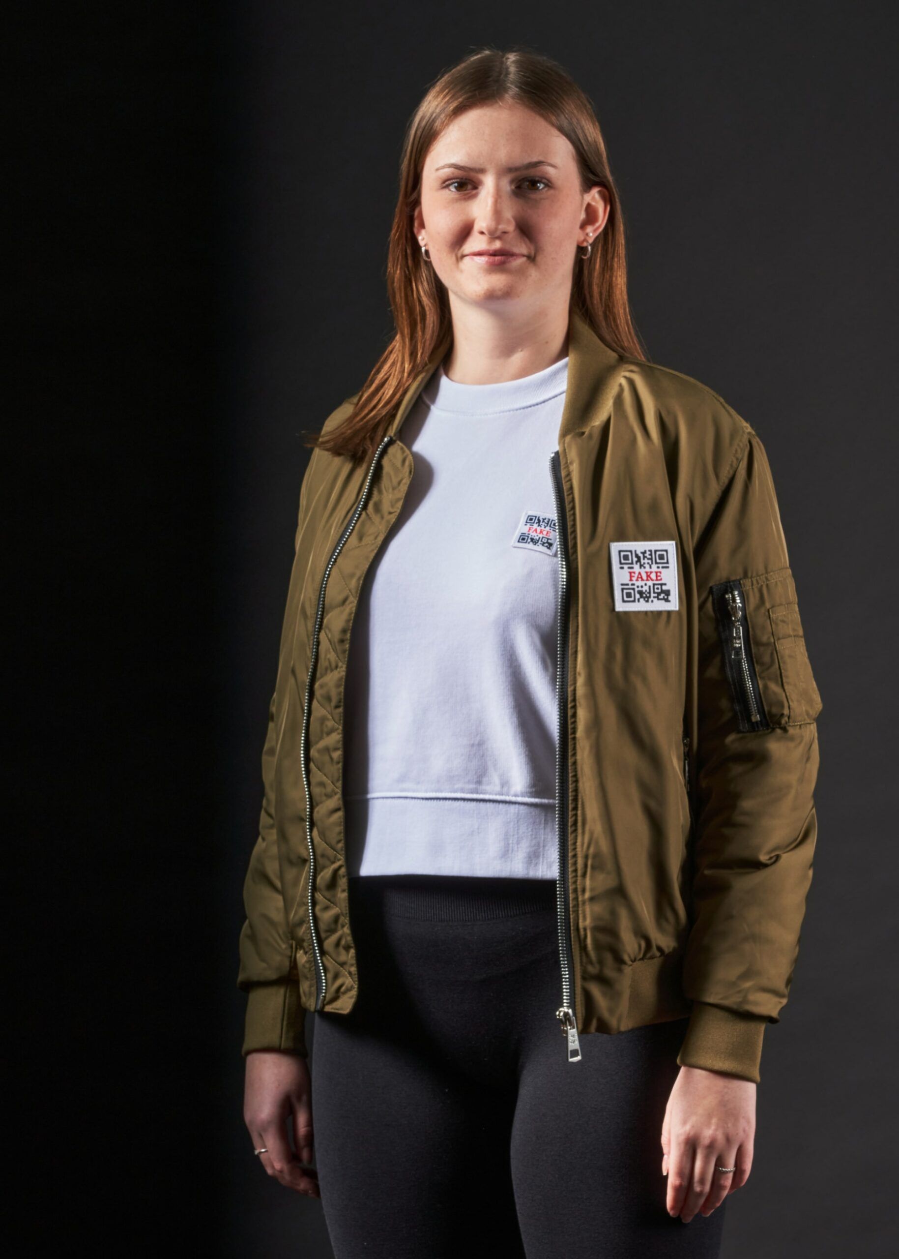 Cropped Zipper Statement | Weiß