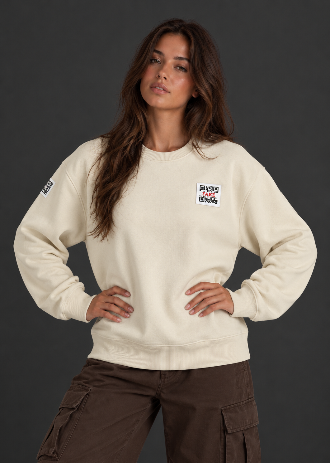 Statement Sweatshirt | Beige