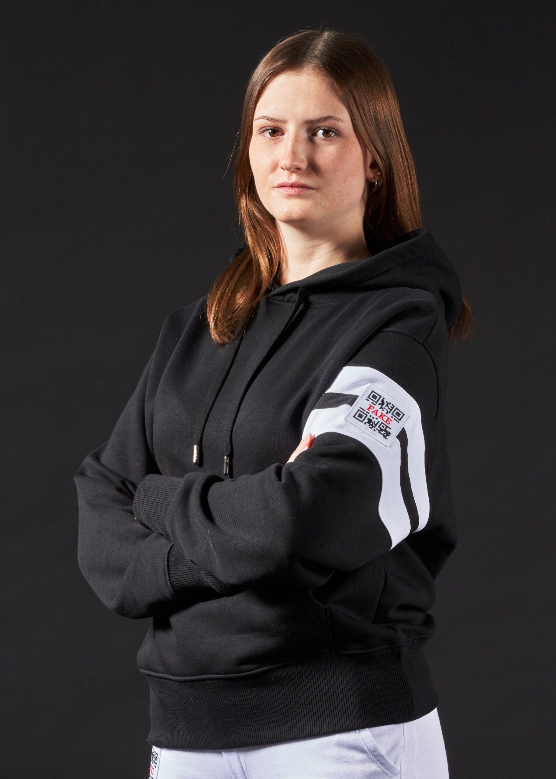 Hoodie MJ Stripes | Schwarz