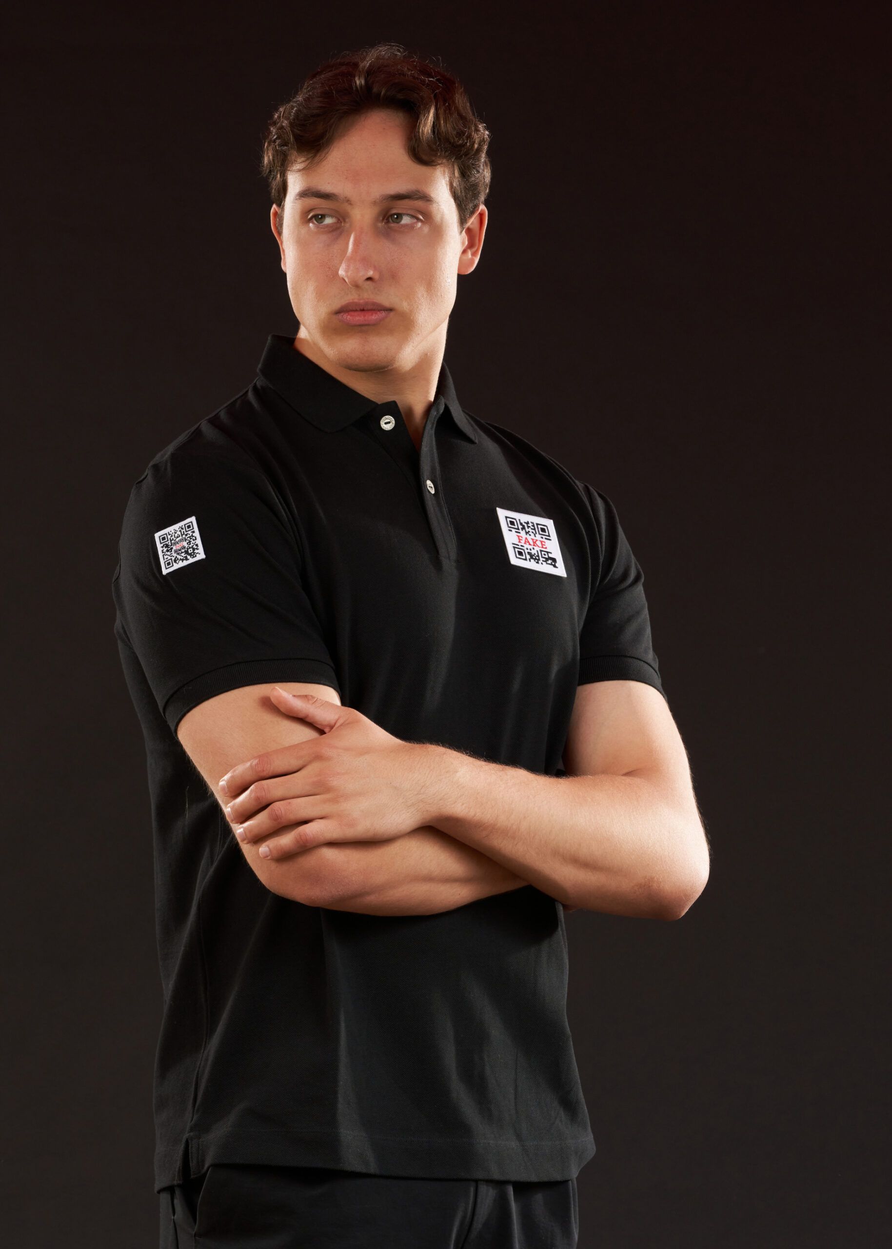 Polo-Shirt Statement | Schwarz